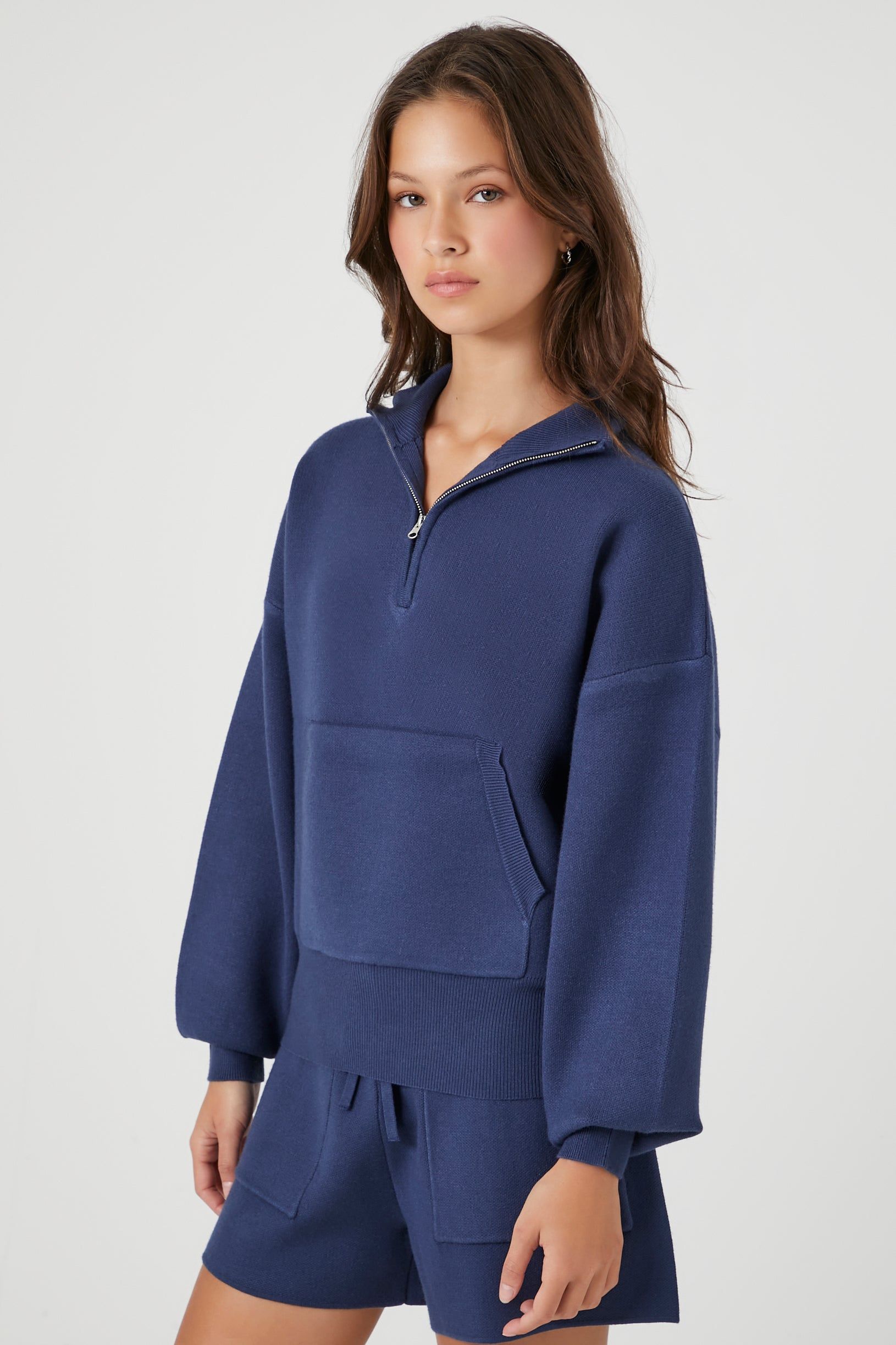 Knit Half-Zip Sweatshirt sold by Urban Planet product image thumbnail 2