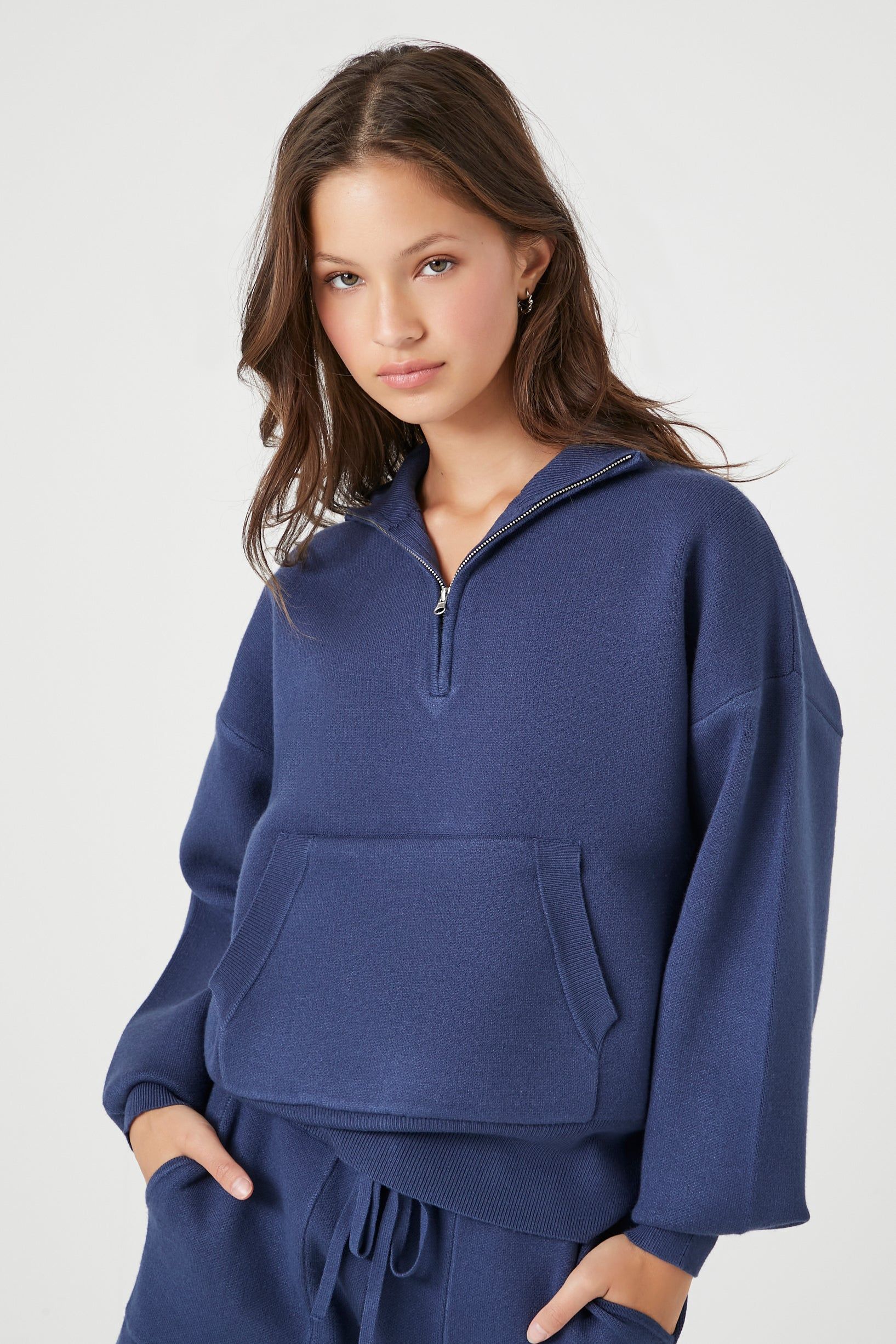 Knit Half-Zip Sweatshirt sold by Urban Planet