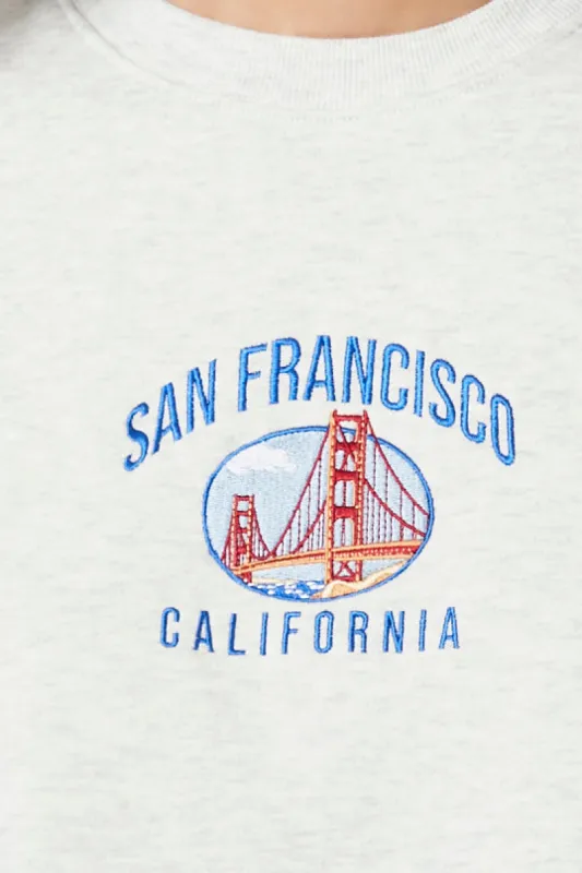 San Francisco Embroidered Fleece Sweatshirt sold by Urban Planet