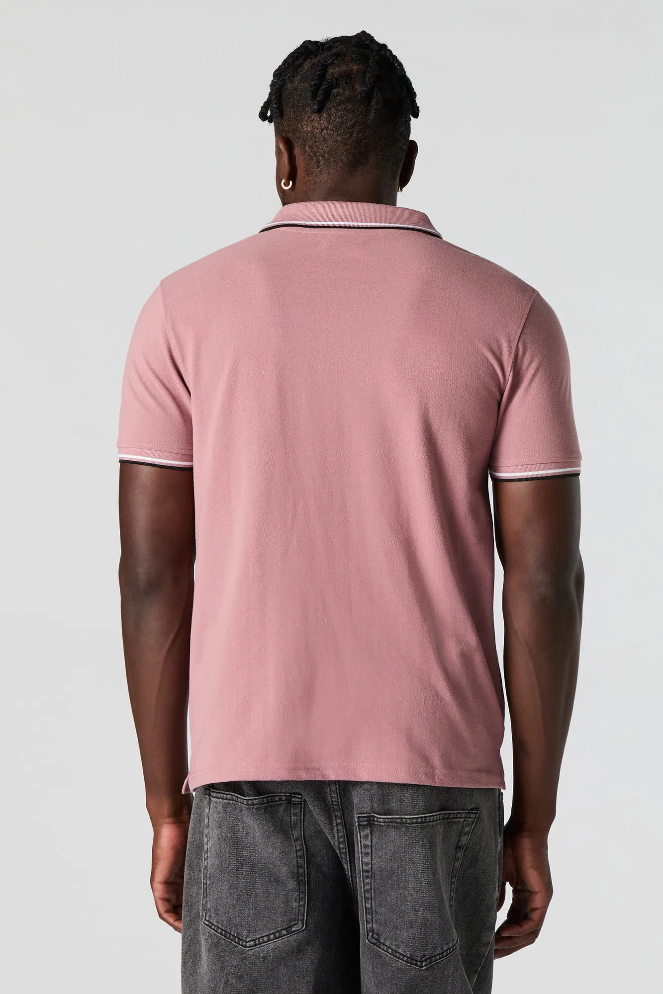 Contrast Trim Polo T-Shirt sold by Urban Planet product image thumbnail 2