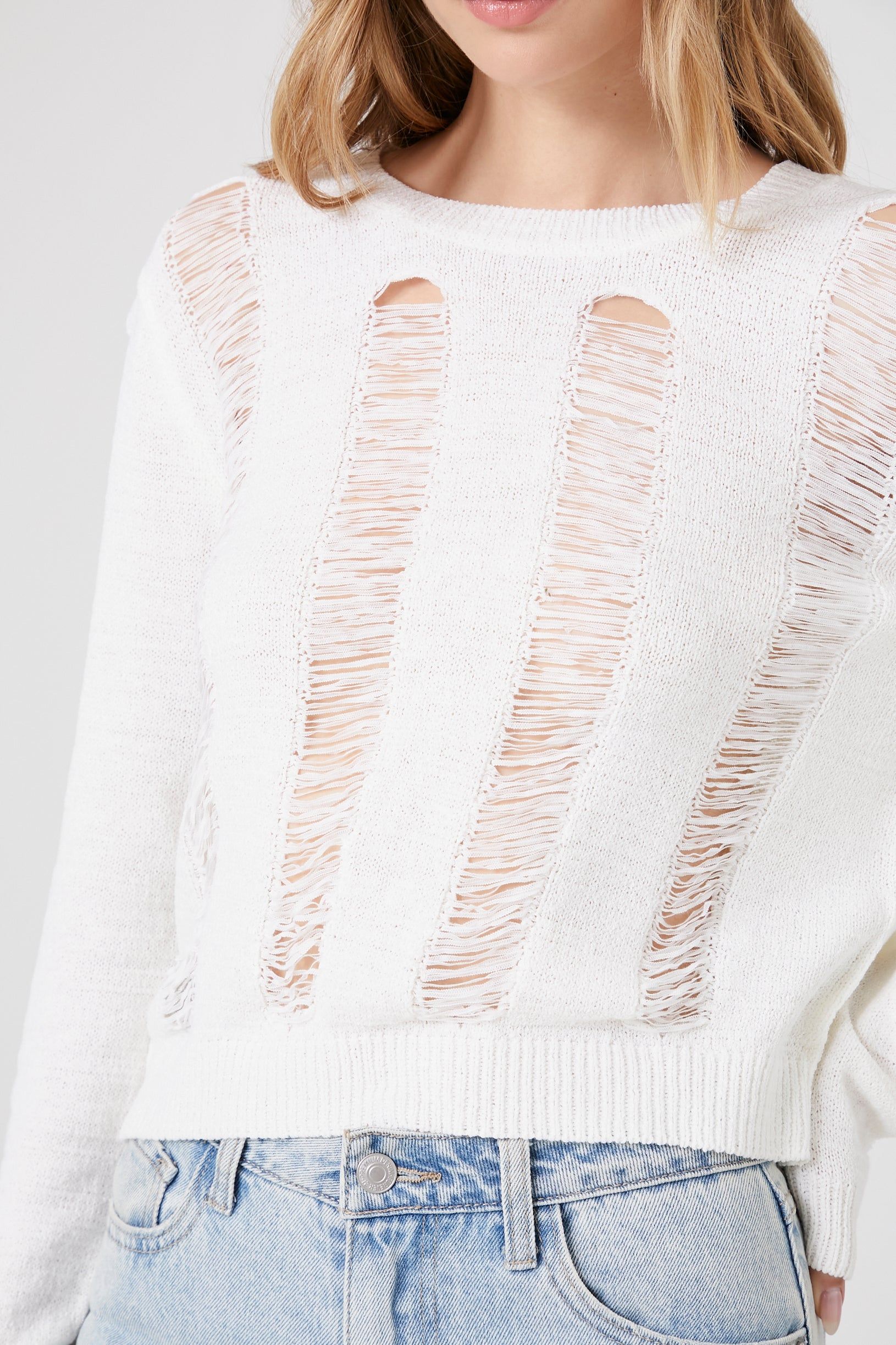 Chandail d'aspect usé avec dos en dentelle sold by Urban Planet product image thumbnail 10