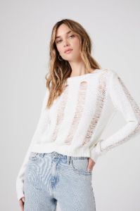 Chandail d'aspect usé avec dos en dentelle sold by Urban Planet