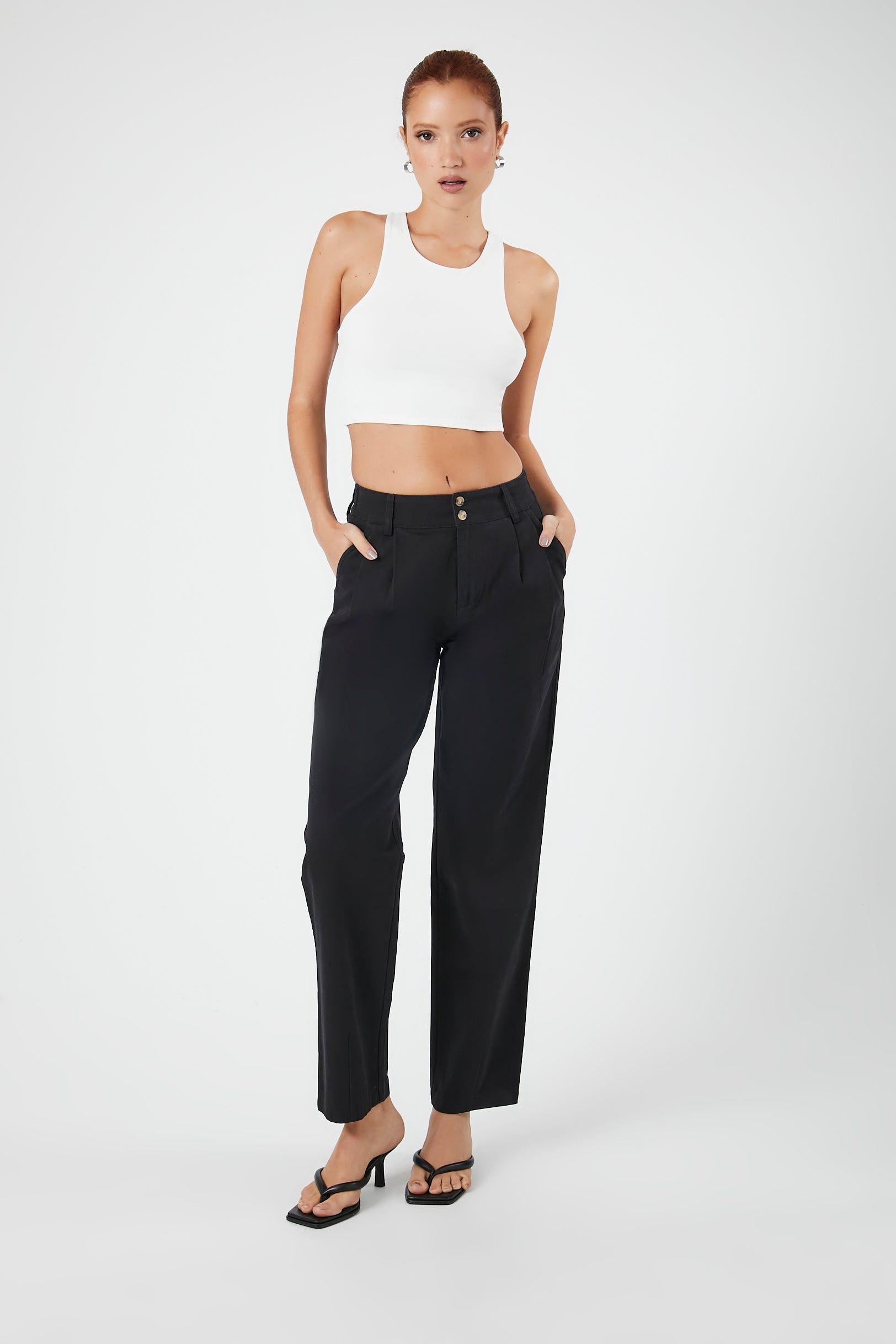 Pantalon à jambe droite et taille haute sold by Urban Planet