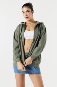 Zip-Up Oversized Hoodie sold by Urban Planet