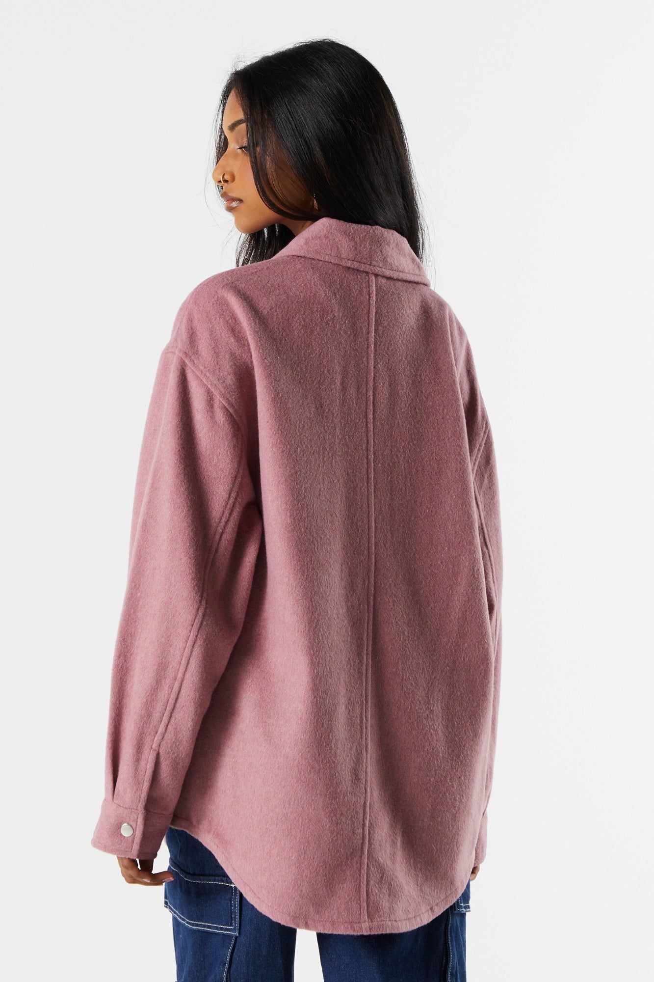 Brushed Flannel Shacket sold by Urban Planet product image thumbnail 2