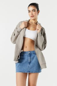 Zip-Up Oversized Hoodie sold by Urban Planet