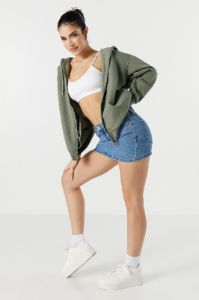 Zip-Up Oversized Hoodie sold by Urban Planet