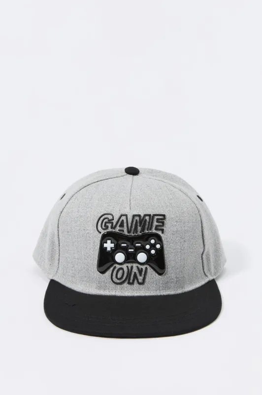 Game On 3D Embroidered Snapback Hat sold by Urban Planet