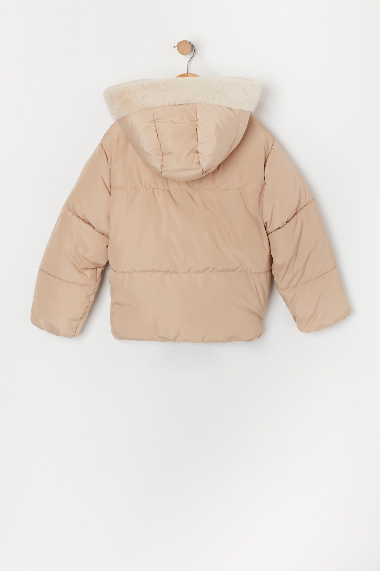 Girls Faux Fur Lined Puffer Jacket sold by Urban Planet product image thumbnail 4