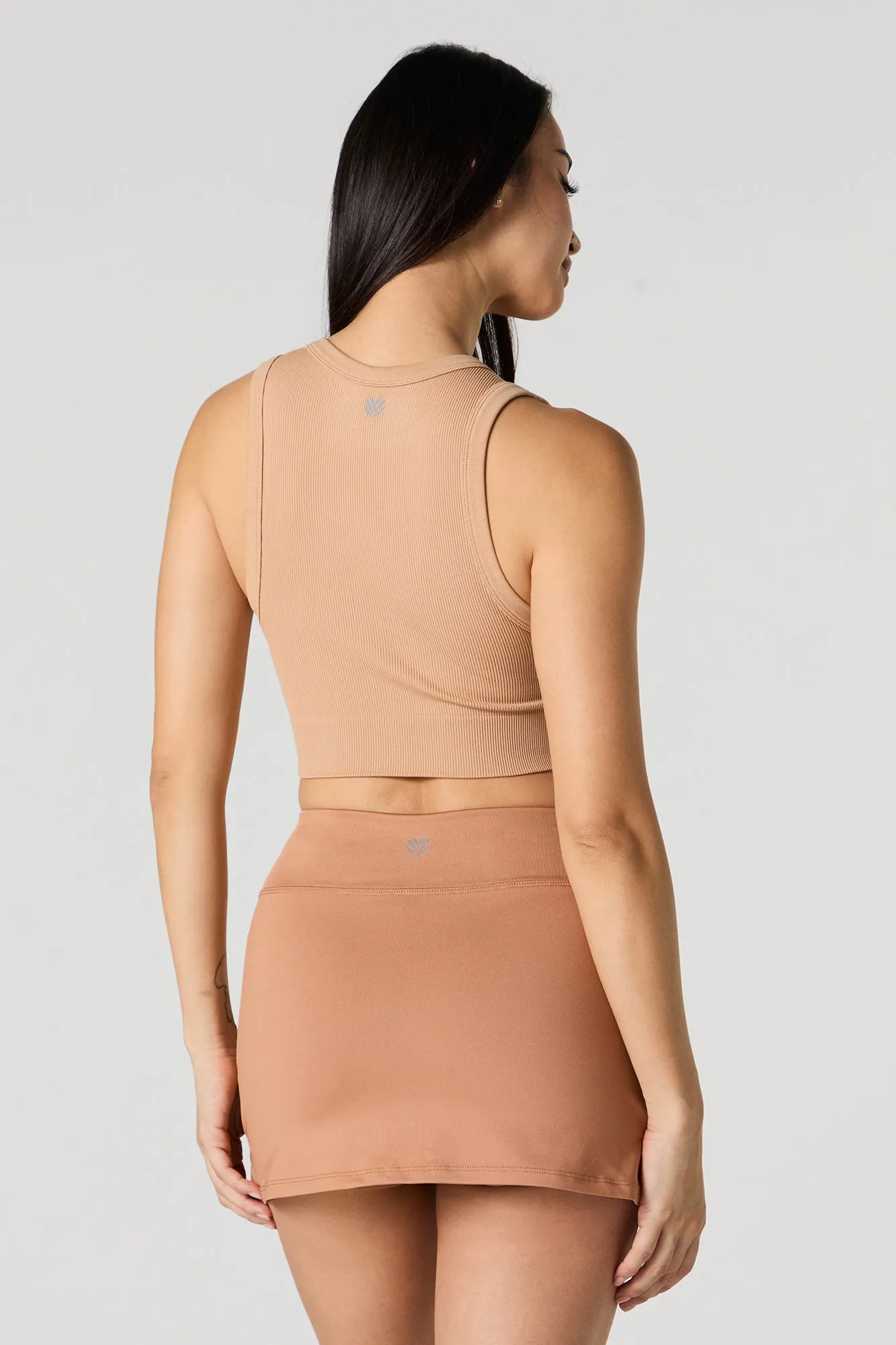 Active Seamless Ribbed Cropped Tank sold by Urban Planet product image thumbnail 5