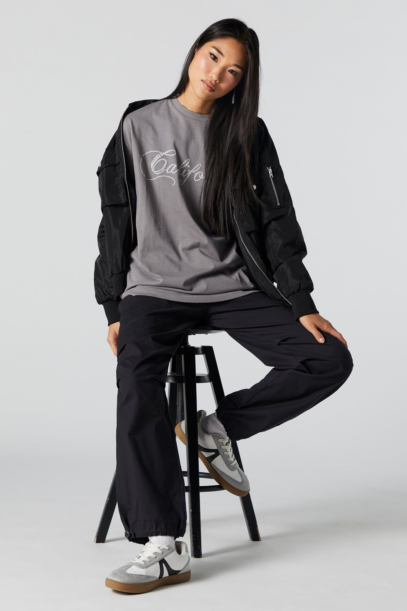 Rhinestone California Graphic Boyfriend T-Shirt sold by Urban Planet product image thumbnail 3