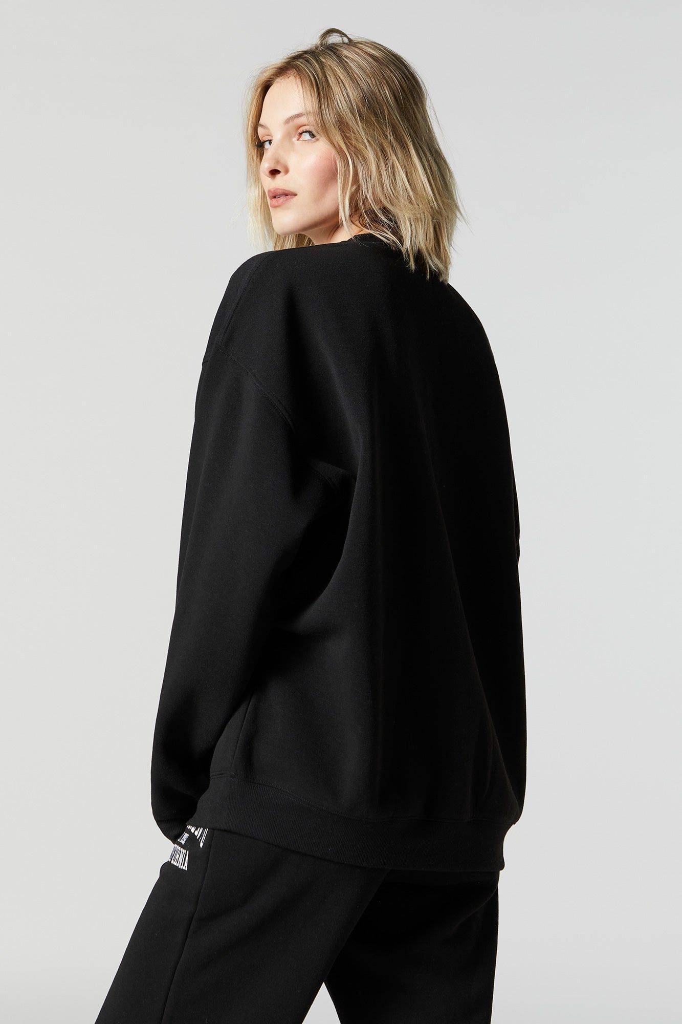 Chenille Embroidered Sacramento Fleece Sweatshirt sold by Urban Planet product image thumbnail 2