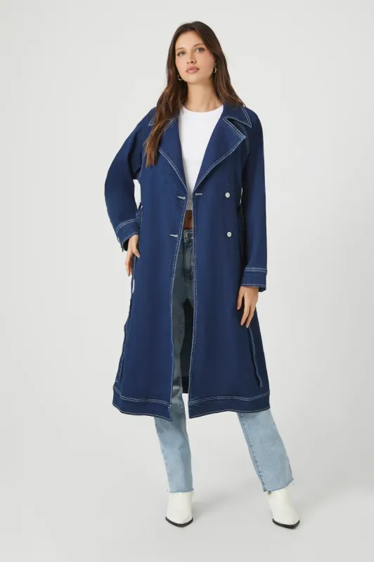 Denim Trench Coat sold by Urban Planet
