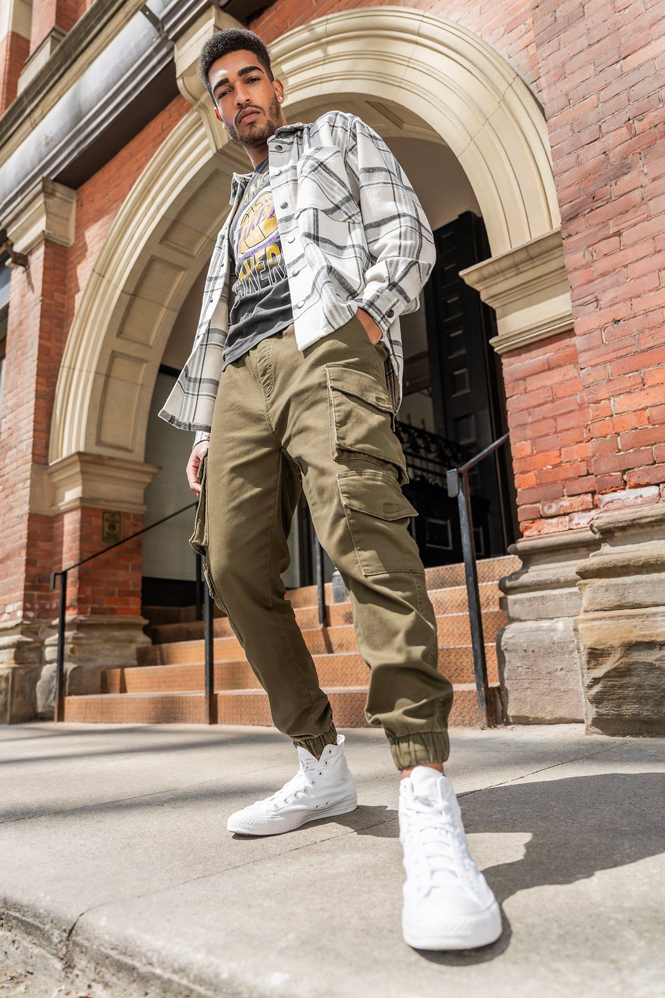 Multi Pocket Cargo Jogger sold by Urban Planet