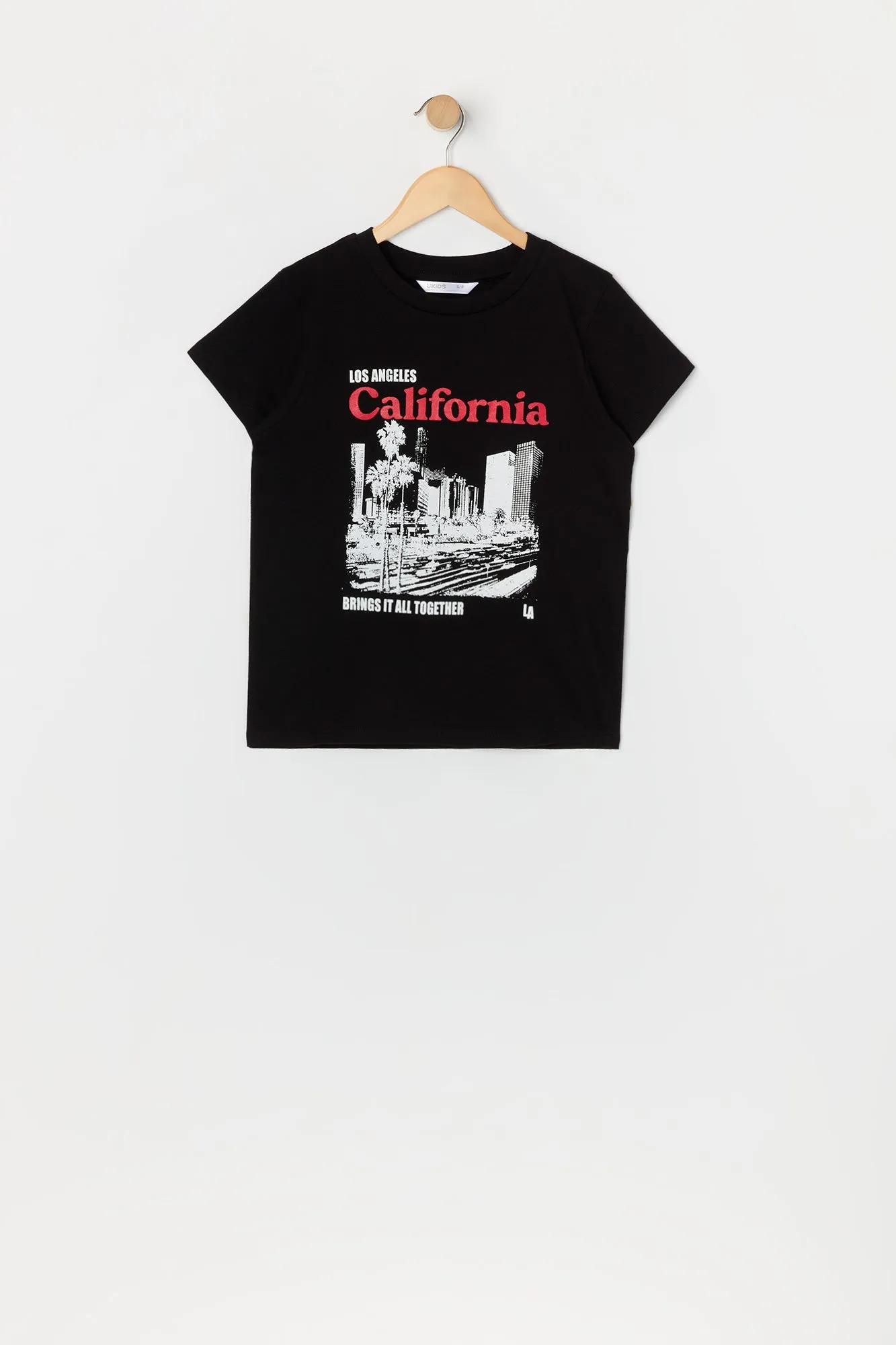 T-shirt à imprimé LA California pour fille sold by Urban Planet