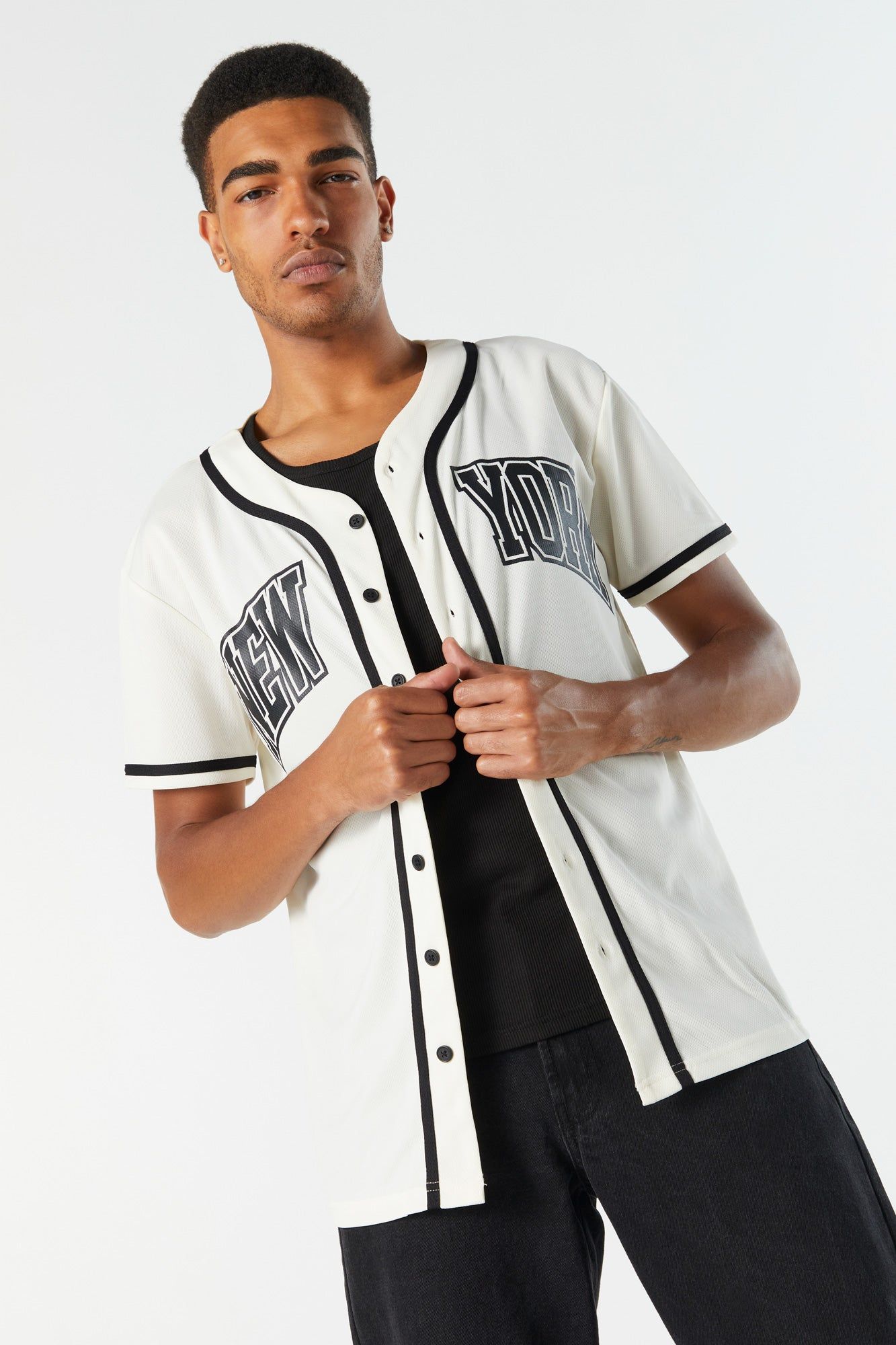 New York Graphic Baseball Jersey sold by Urban Planet