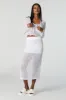 Crochet Cropped Long Sleeve Cover Up sold by Urban Planet