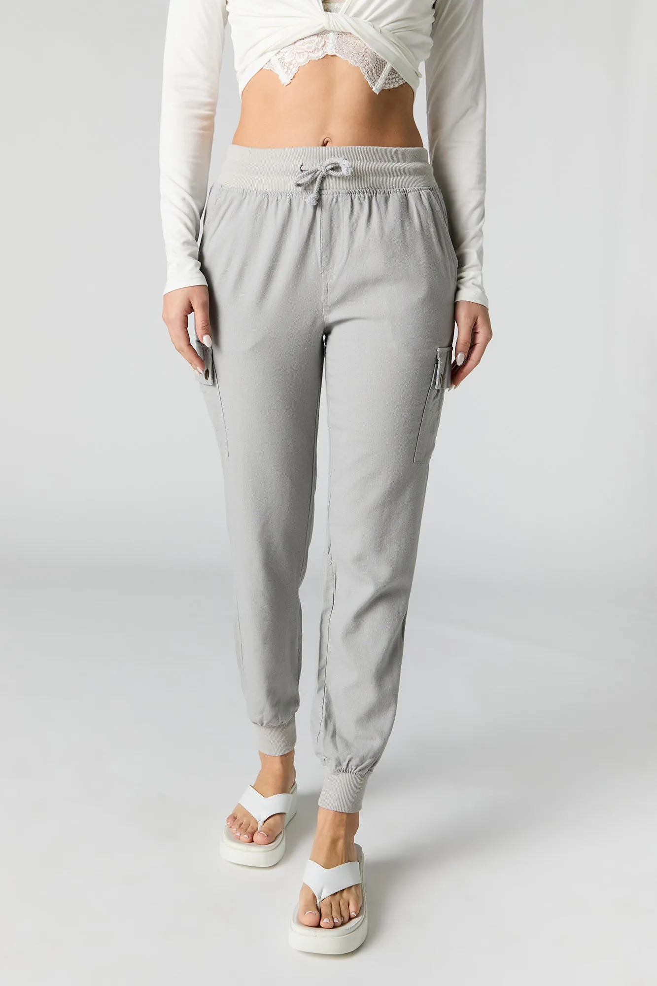 Jogger cargo en lin sold by Urban Planet product image thumbnail 5