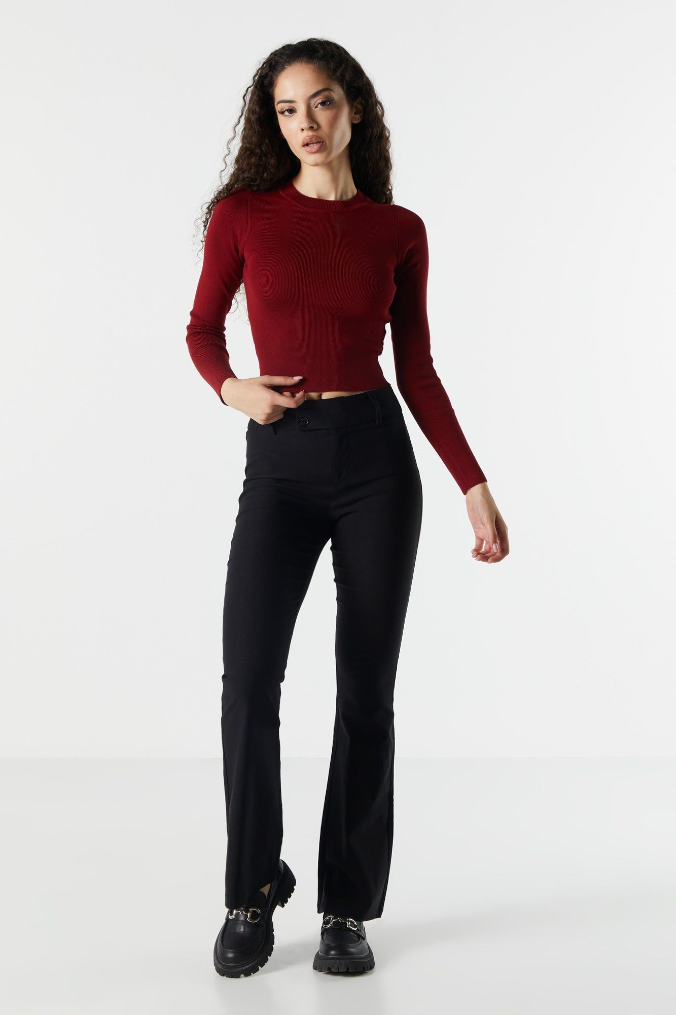 Long Sleeve Crewneck Sweater sold by Urban Planet product image thumbnail 3