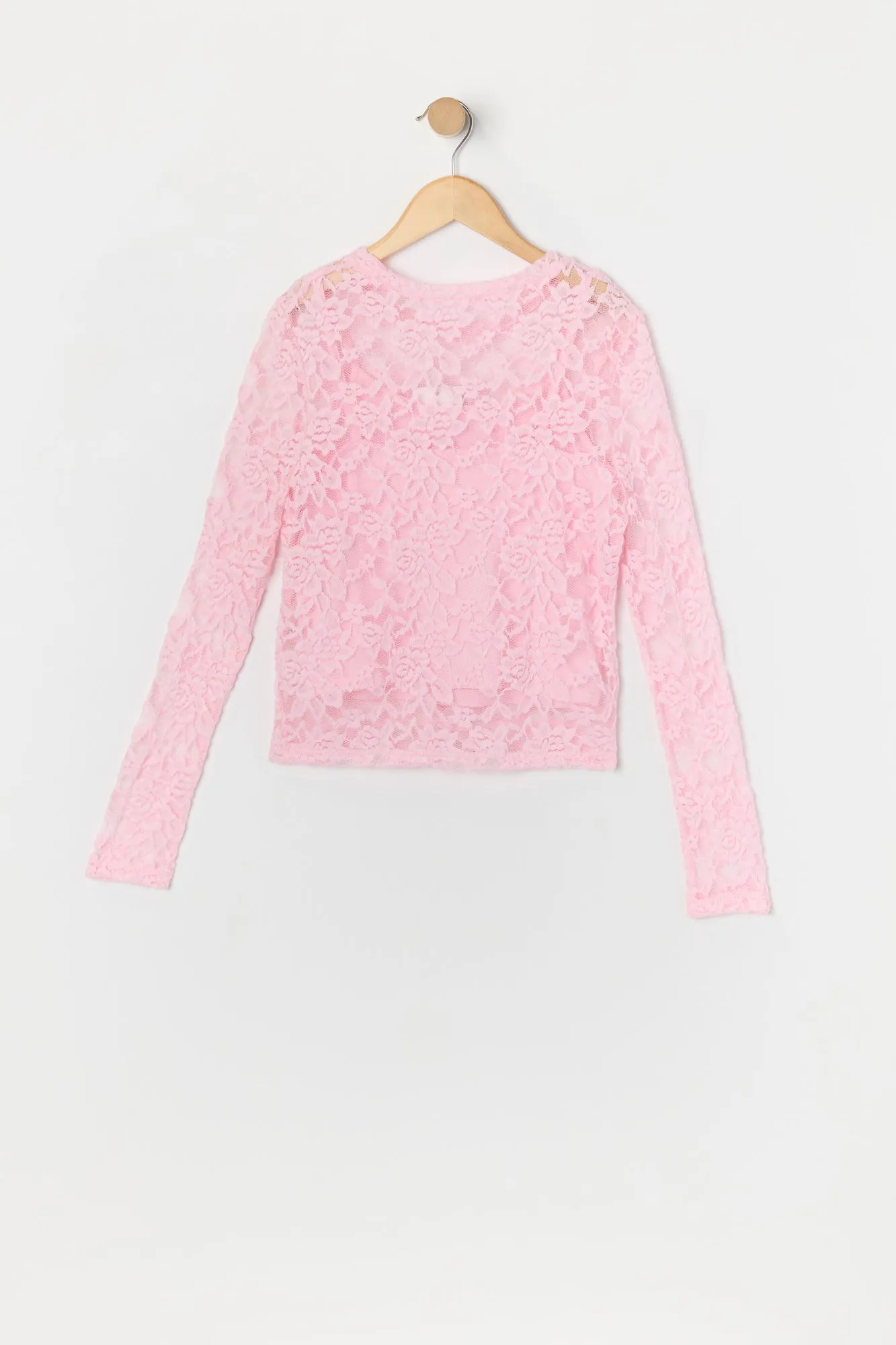 Ensemble avec haut à manches longues en dentelle et camisole pour fille sold by Urban Planet product image thumbnail 4