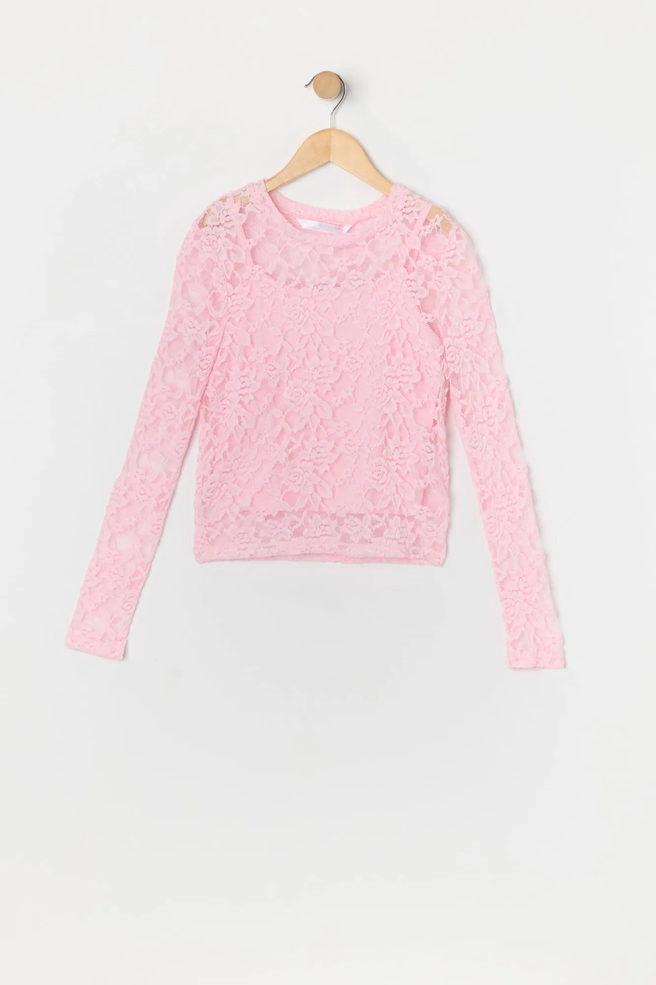 Ensemble avec haut à manches longues en dentelle et camisole pour fille sold by Urban Planet product image thumbnail 3