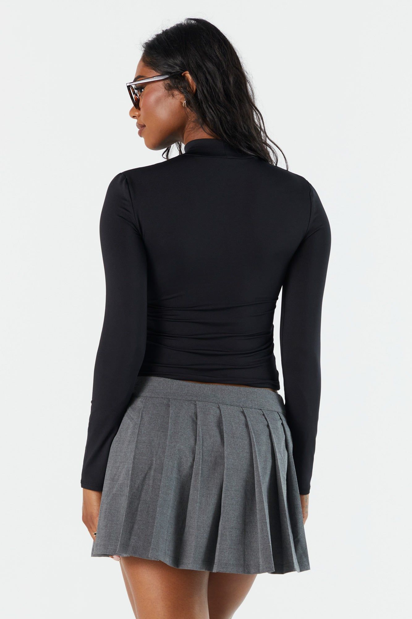 Haut profilé à manches longues avec col cheminée sold by Urban Planet product image thumbnail 7