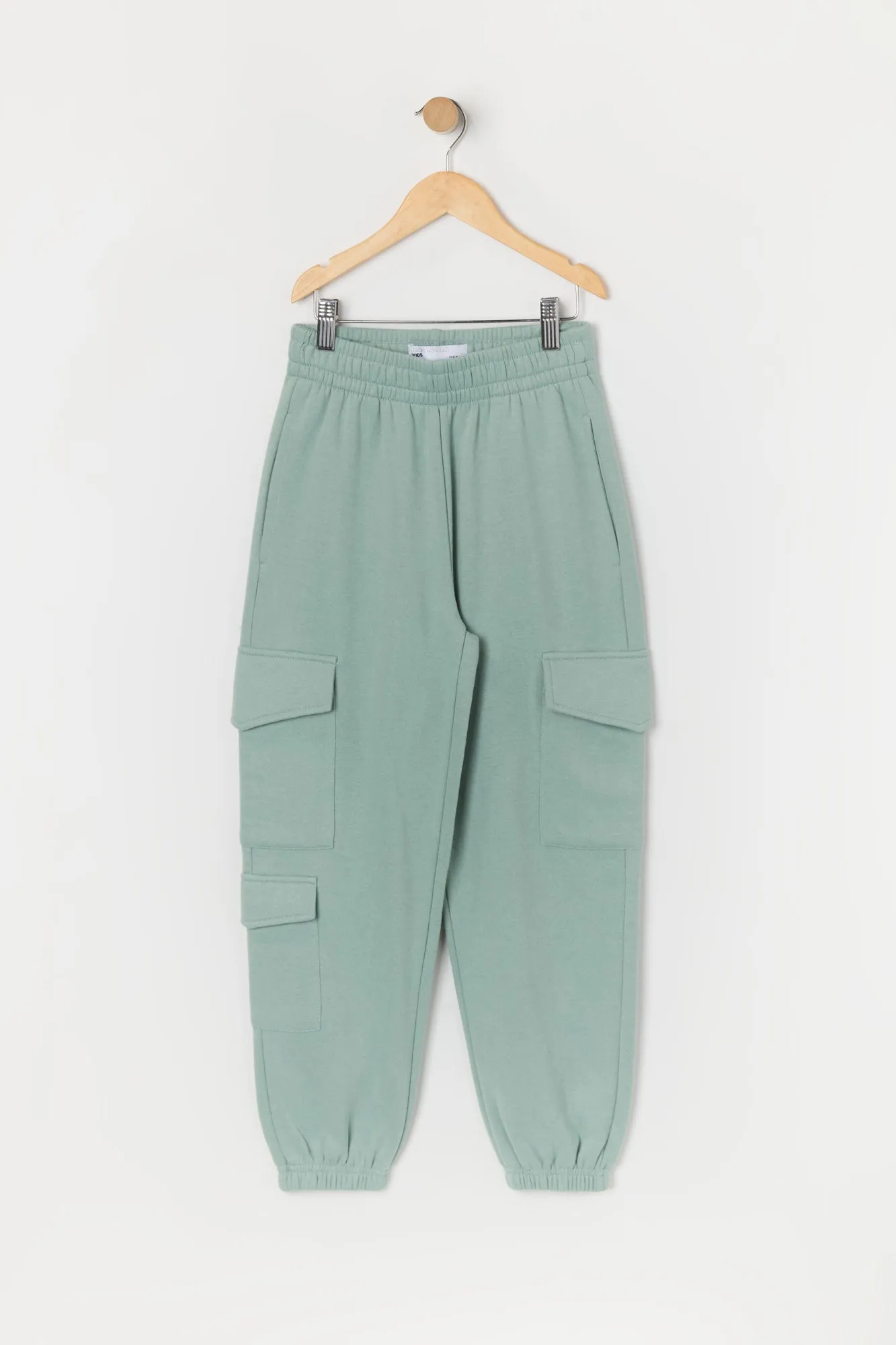 Girls Fleece Multi Pocket Cargo Jogger sold by Urban Planet product image thumbnail 5