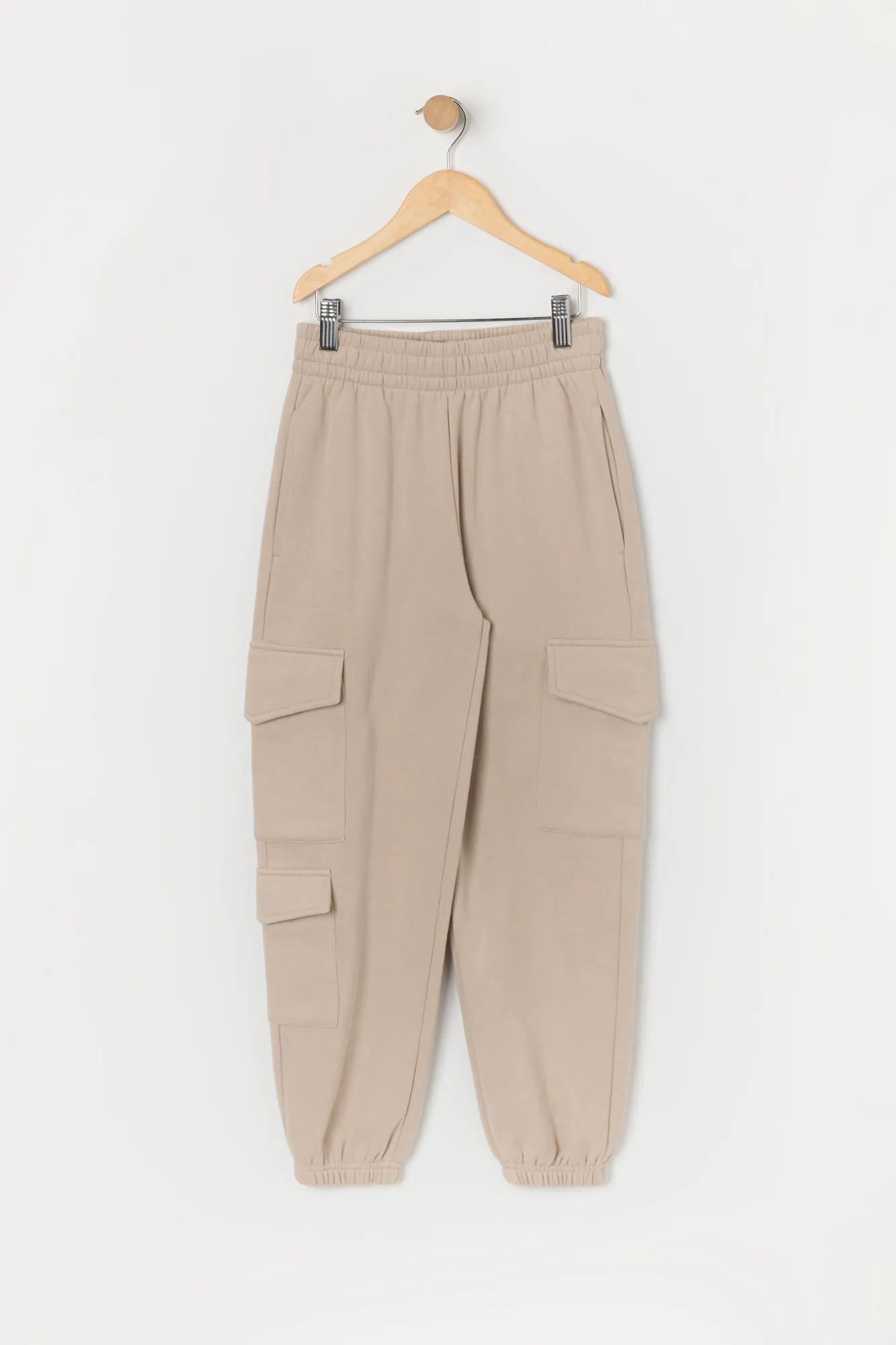 Girls Fleece Multi Pocket Cargo Jogger sold by Urban Planet product image thumbnail 3