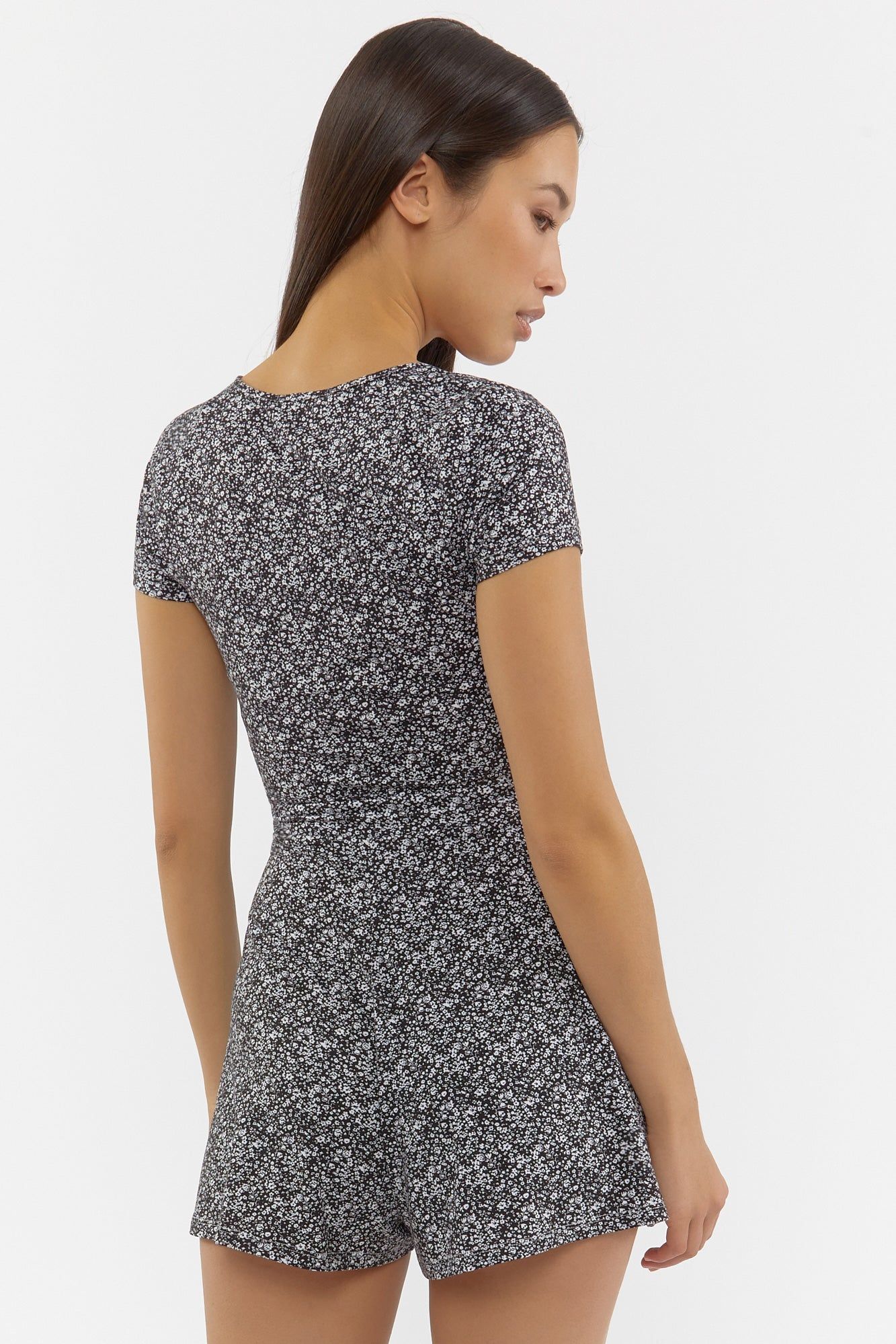 Floral Print Mini Romper sold by Urban Planet product image thumbnail 2