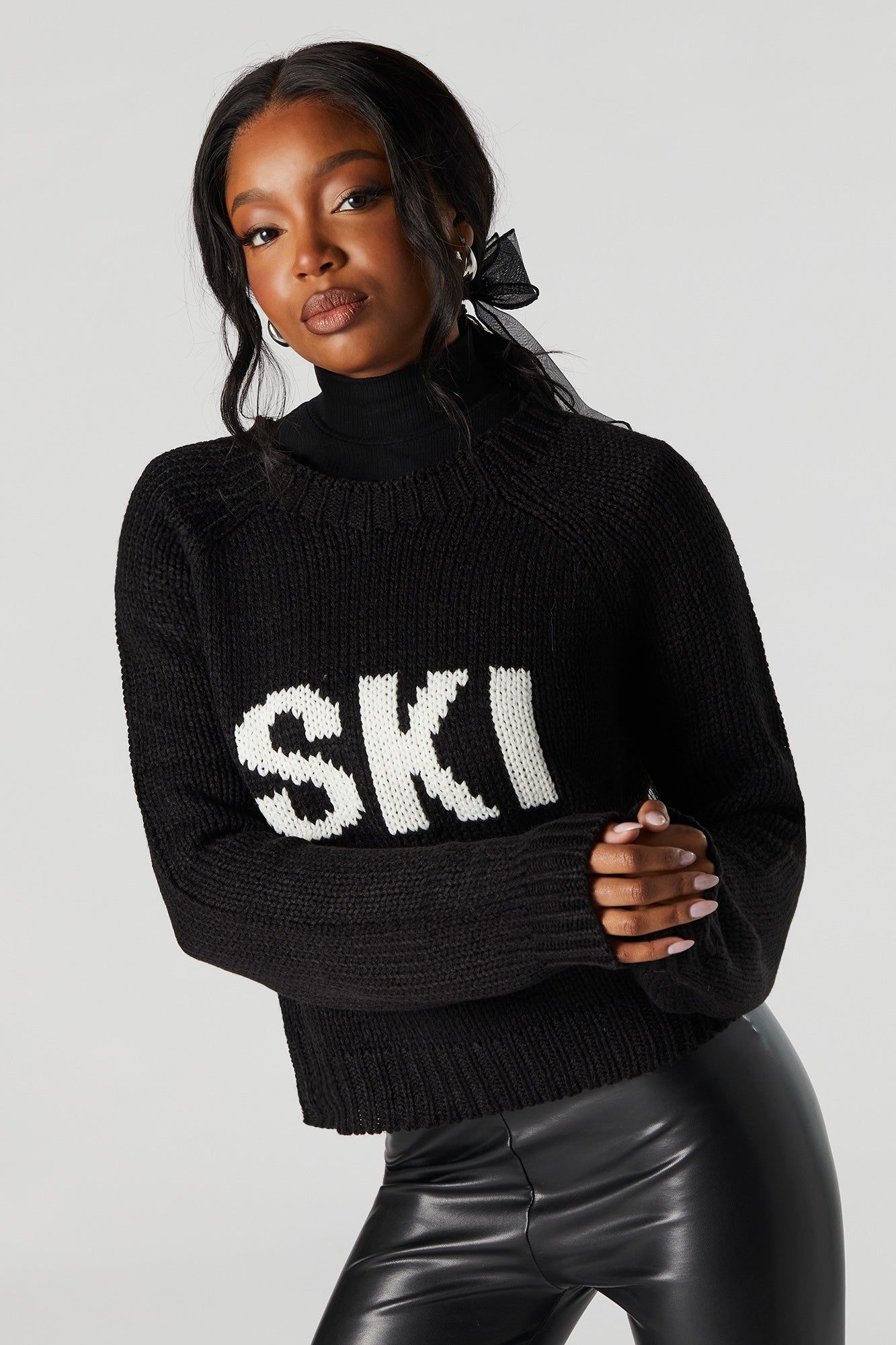 SKI Jacquard Knit Sweater sold by Urban Planet