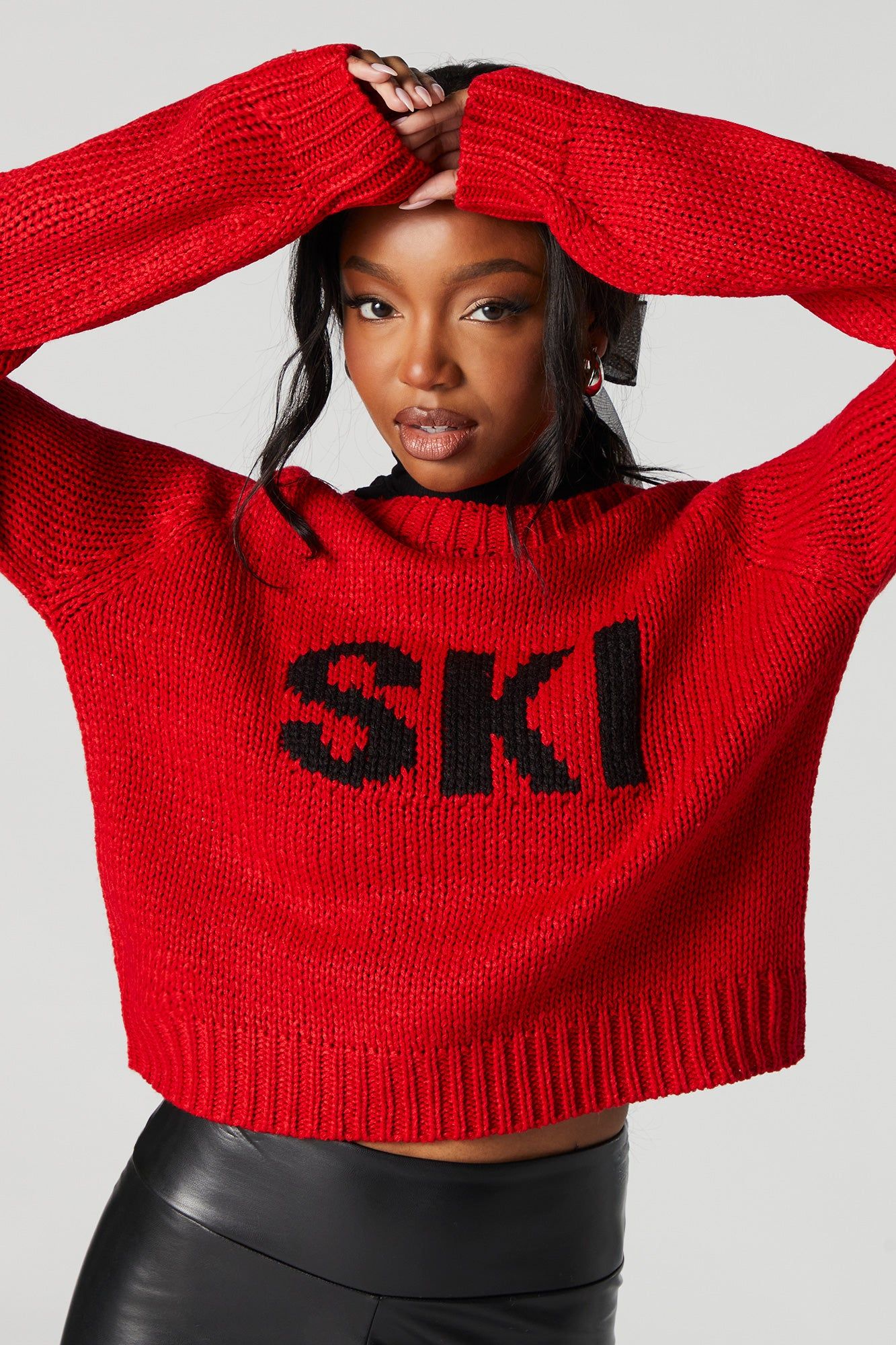 SKI Jacquard Knit Sweater sold by Urban Planet product image thumbnail 4