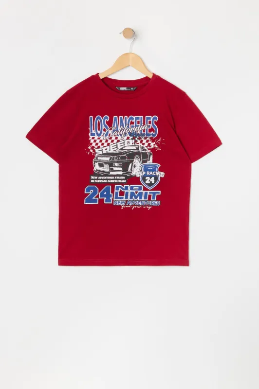T-shirt à imprimé LA Racing pour garçon sold by Urban Planet
