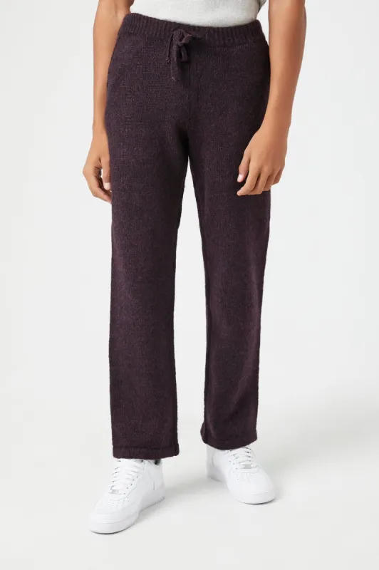 Pantalon chiné à jambe droite et taille coulissante made by Forever 21