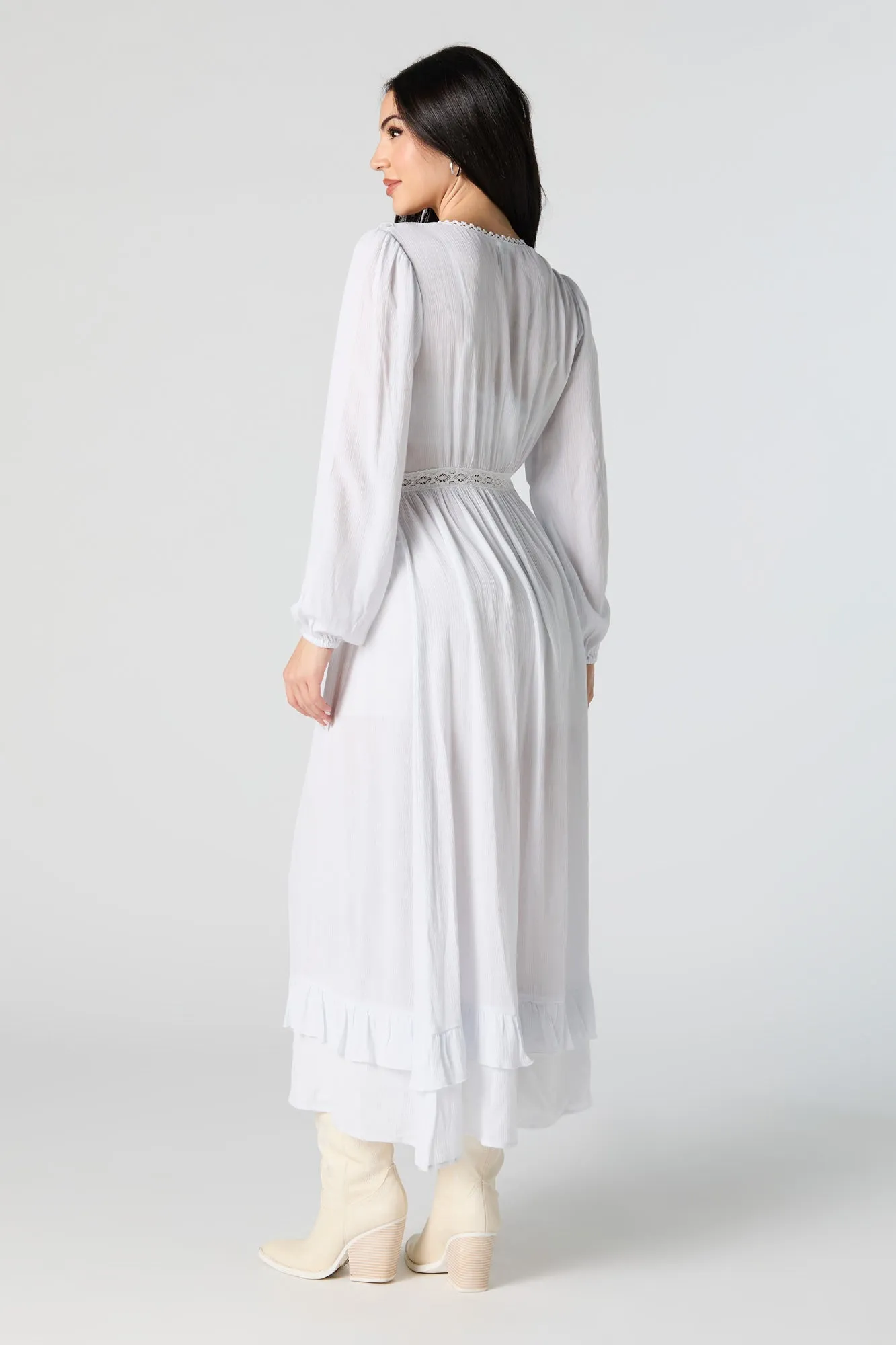 Front Tie Longline Kimono sold by Urban Planet product image thumbnail 3