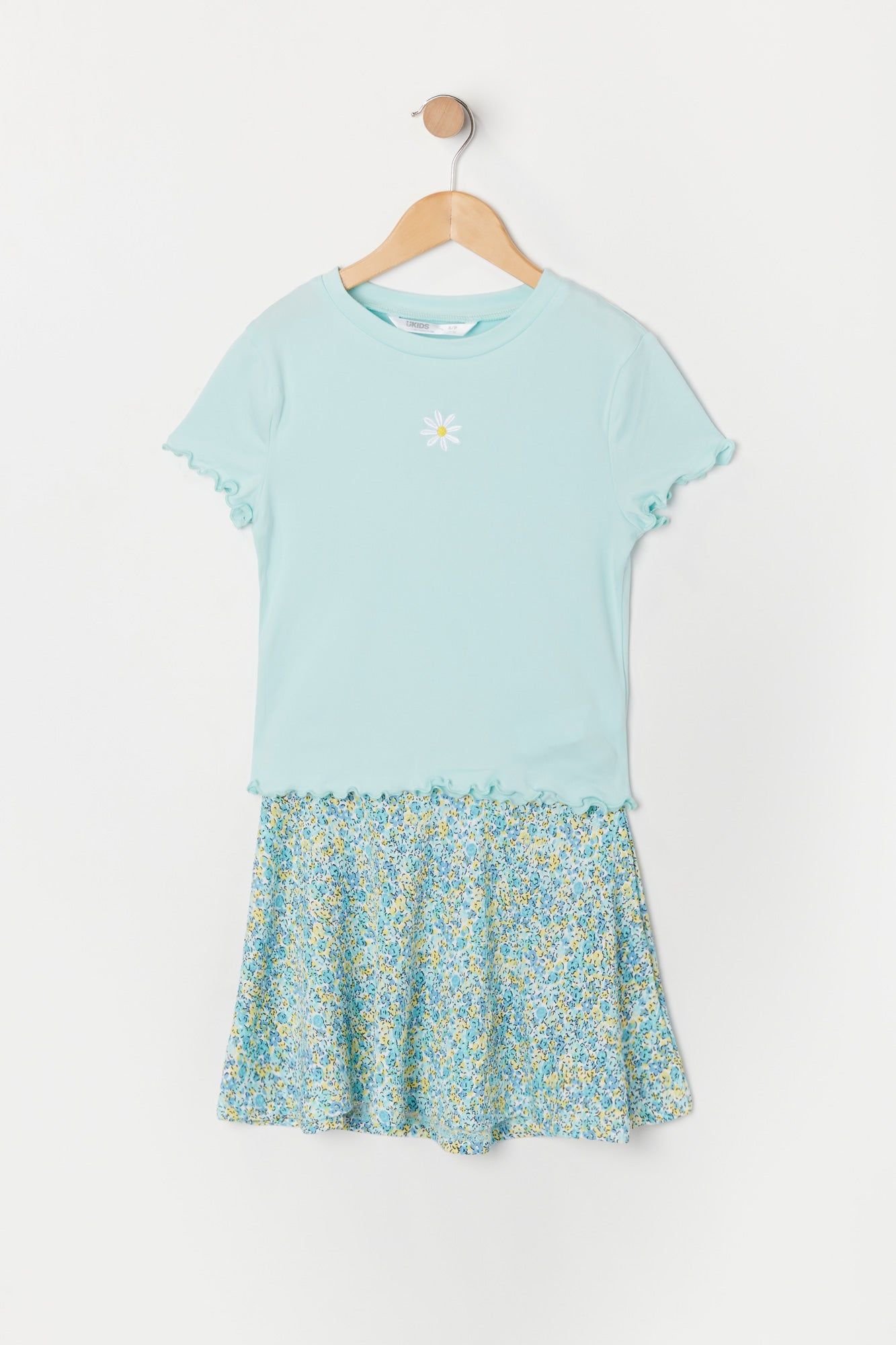 Ensemble avec t-shirt et jupe à imprimé Marguerite pour fille sold by Urban Planet