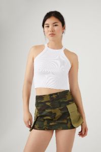 Camo Cargo Pocket Mini Skirt sold by Urban Planet