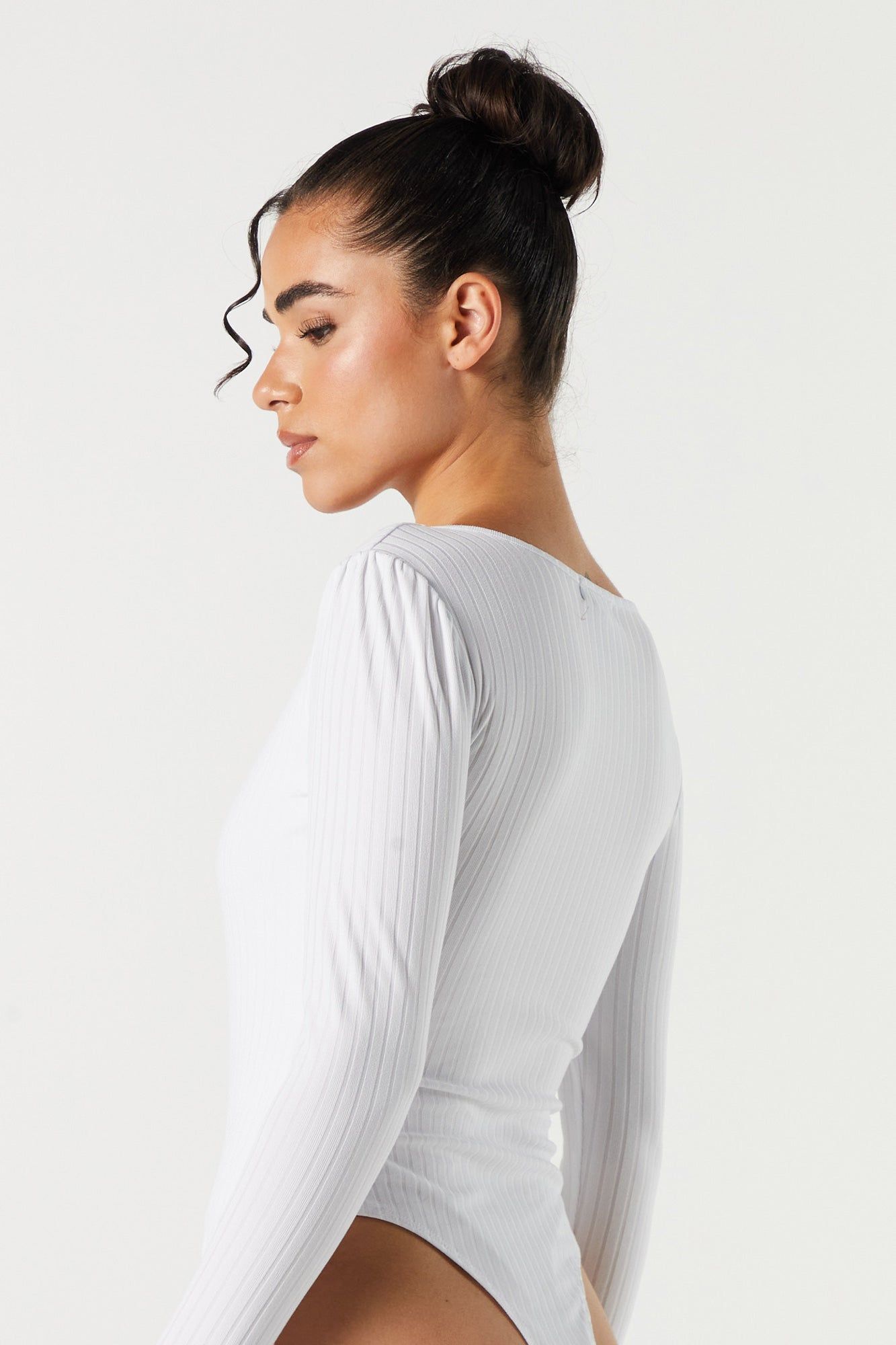 Combiné côtelé à encolure carrée et manches longues sold by Urban Planet product image thumbnail 9