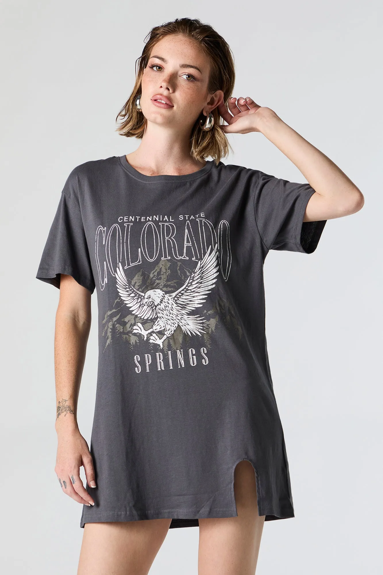 Colorado Springs Graphic T-Shirt Dress sold by Urban Planet