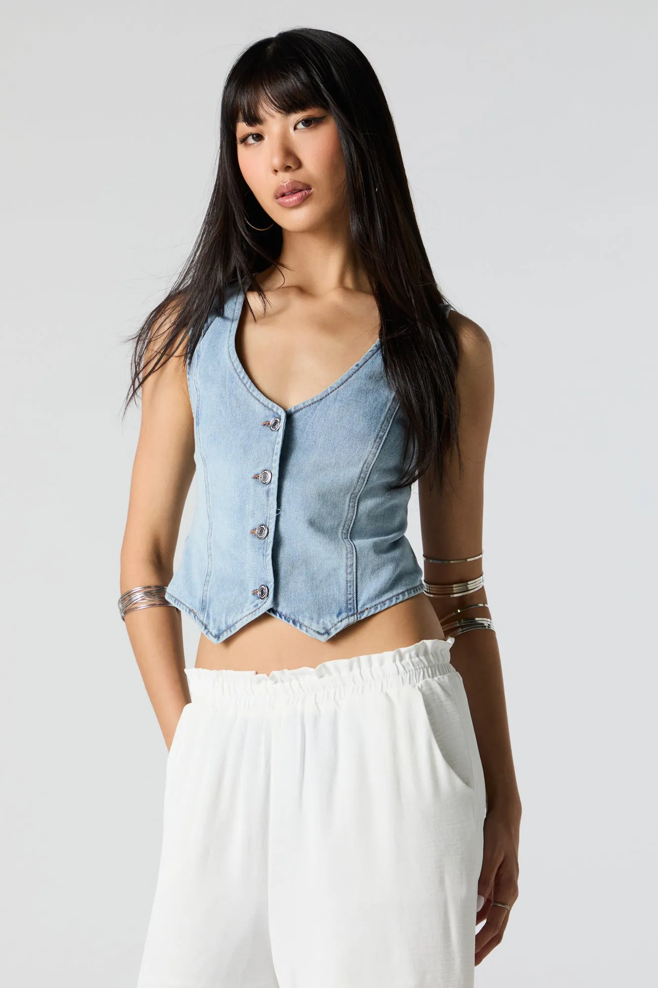 Denim Vest sold by Urban Planet