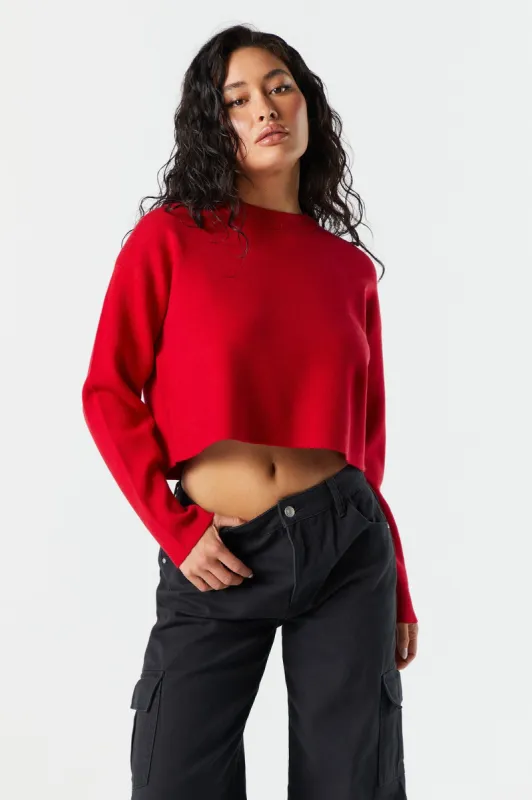 Basic Cropped Boxy Sweater sold by Urban Planet