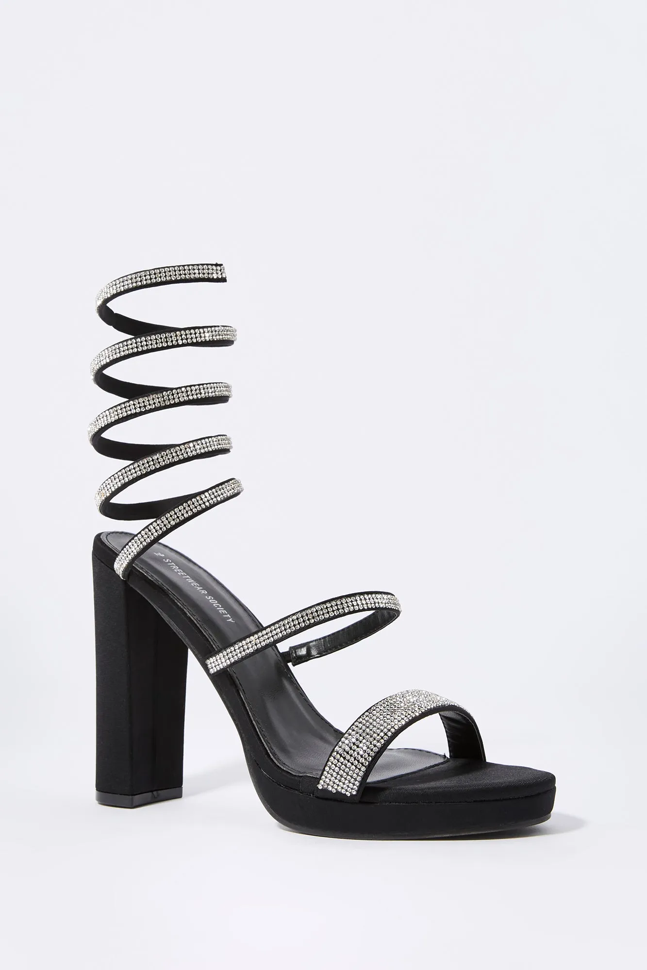 Escarpins plateforme avec pierres du Rhin sold by Urban Planet product image thumbnail 3