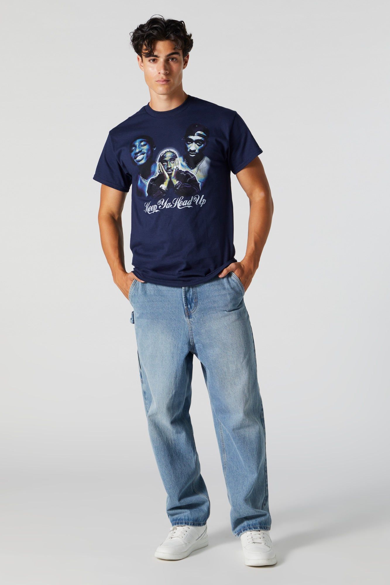 Tupac Keep Ya Head Up Graphic T-Shirt sold by Urban Planet product image thumbnail 4