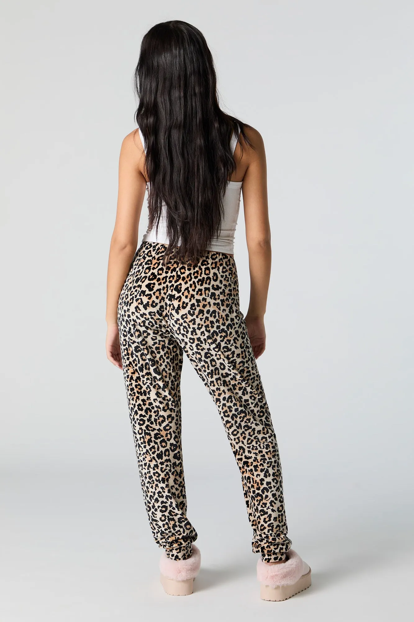 Printed Velour Pajama Jogger sold by Urban Planet product image thumbnail 3