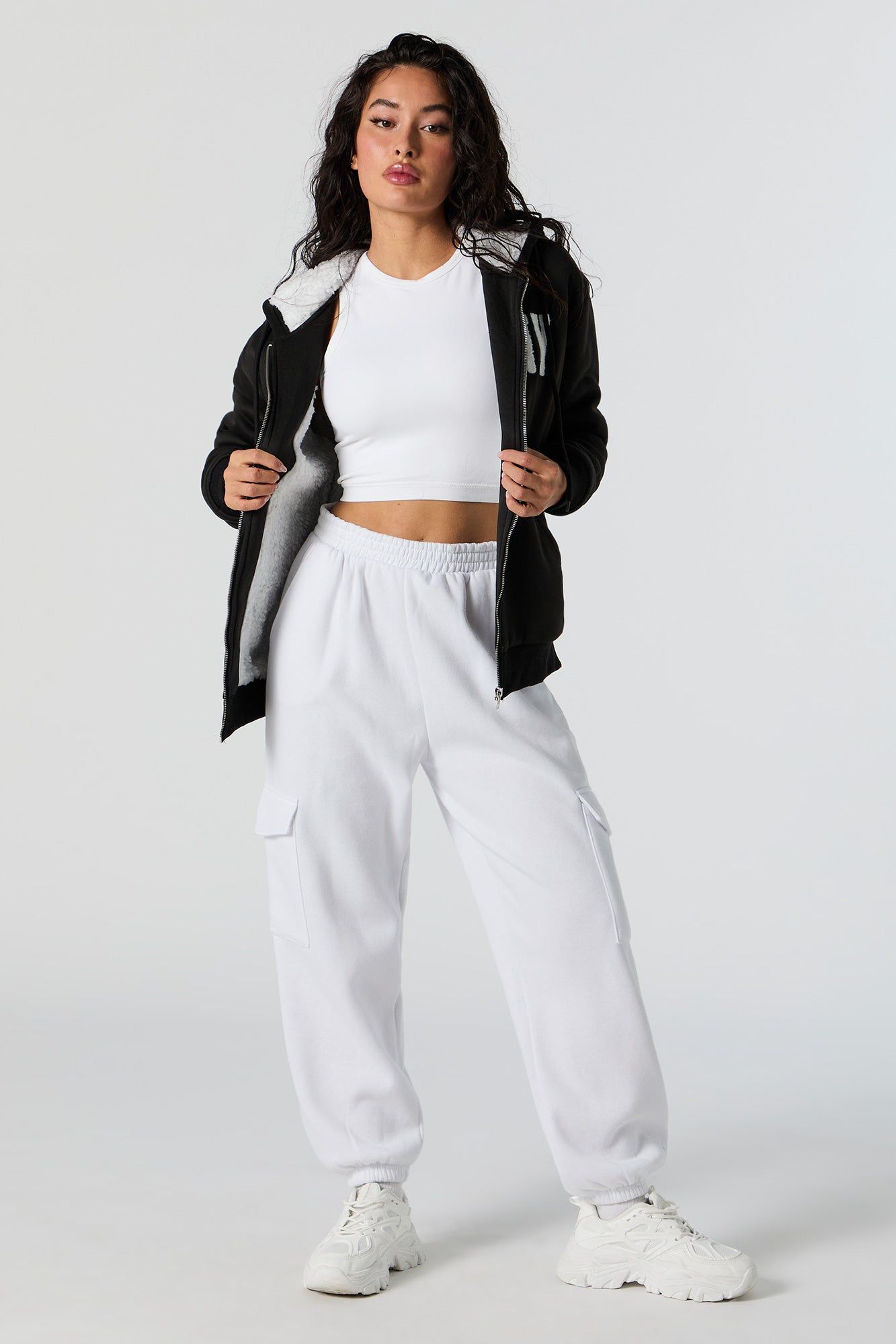 NY Chenille Embroidered Zip-Up Hoodie sold by Urban Planet product image thumbnail 3