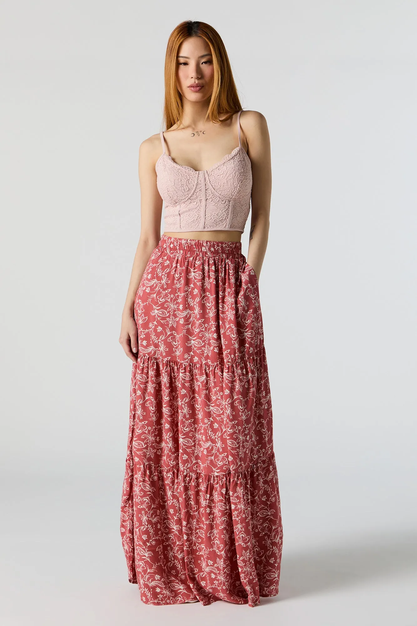 Lace Corset Crop Top sold by Urban Planet product image thumbnail 3