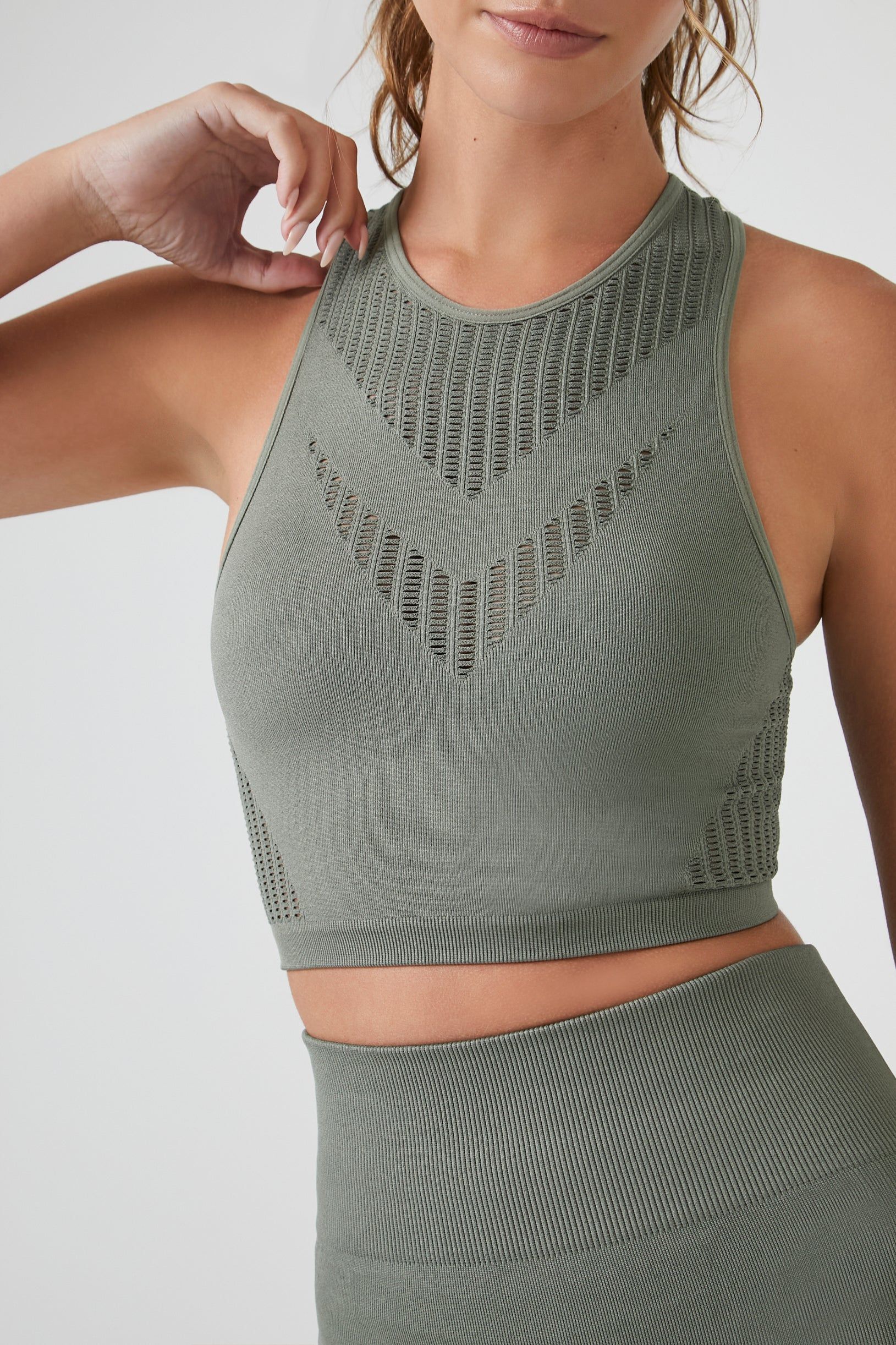 Soutien-gorge de sport Active sans couture en tricot ajouré sold by Urban Planet product image thumbnail 5