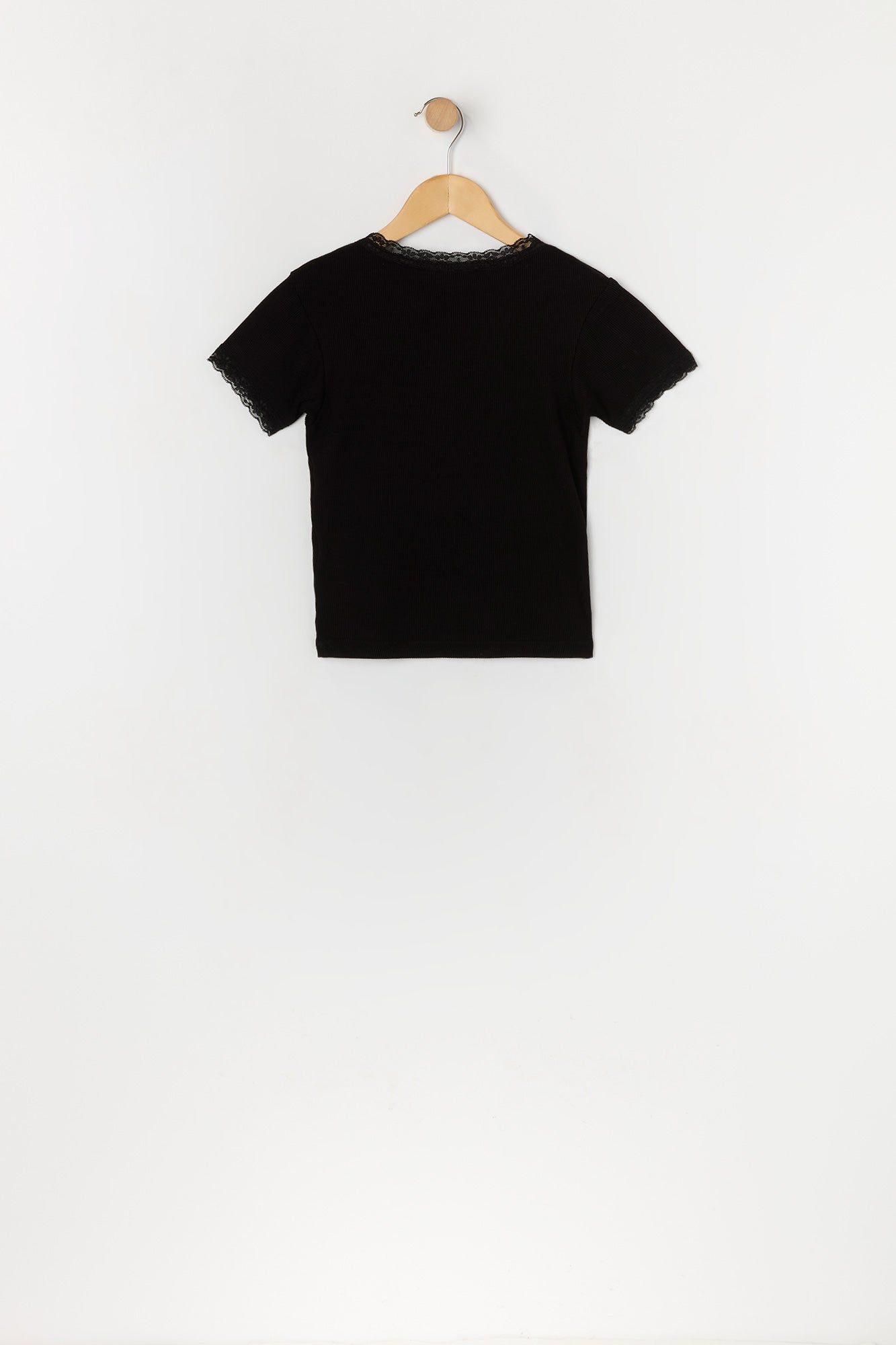 T-shirt à imprimé Soleil avec pierres du Rhin et liséré de tenelle pour fille sold by Urban Planet product image thumbnail 2