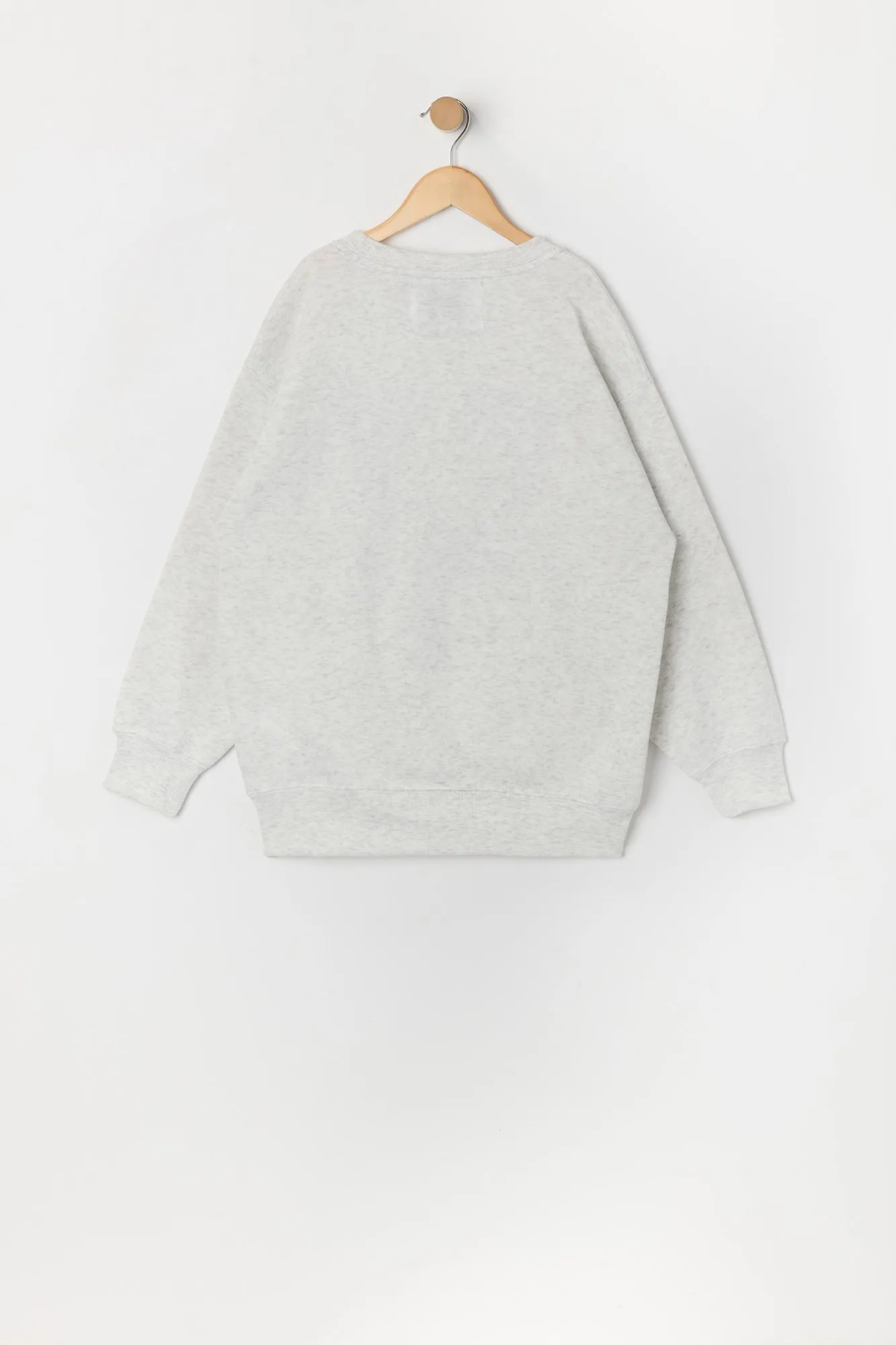 Girls Oversized New York Graphic Fleece Sweatshirt sold by Urban Planet product image thumbnail 2