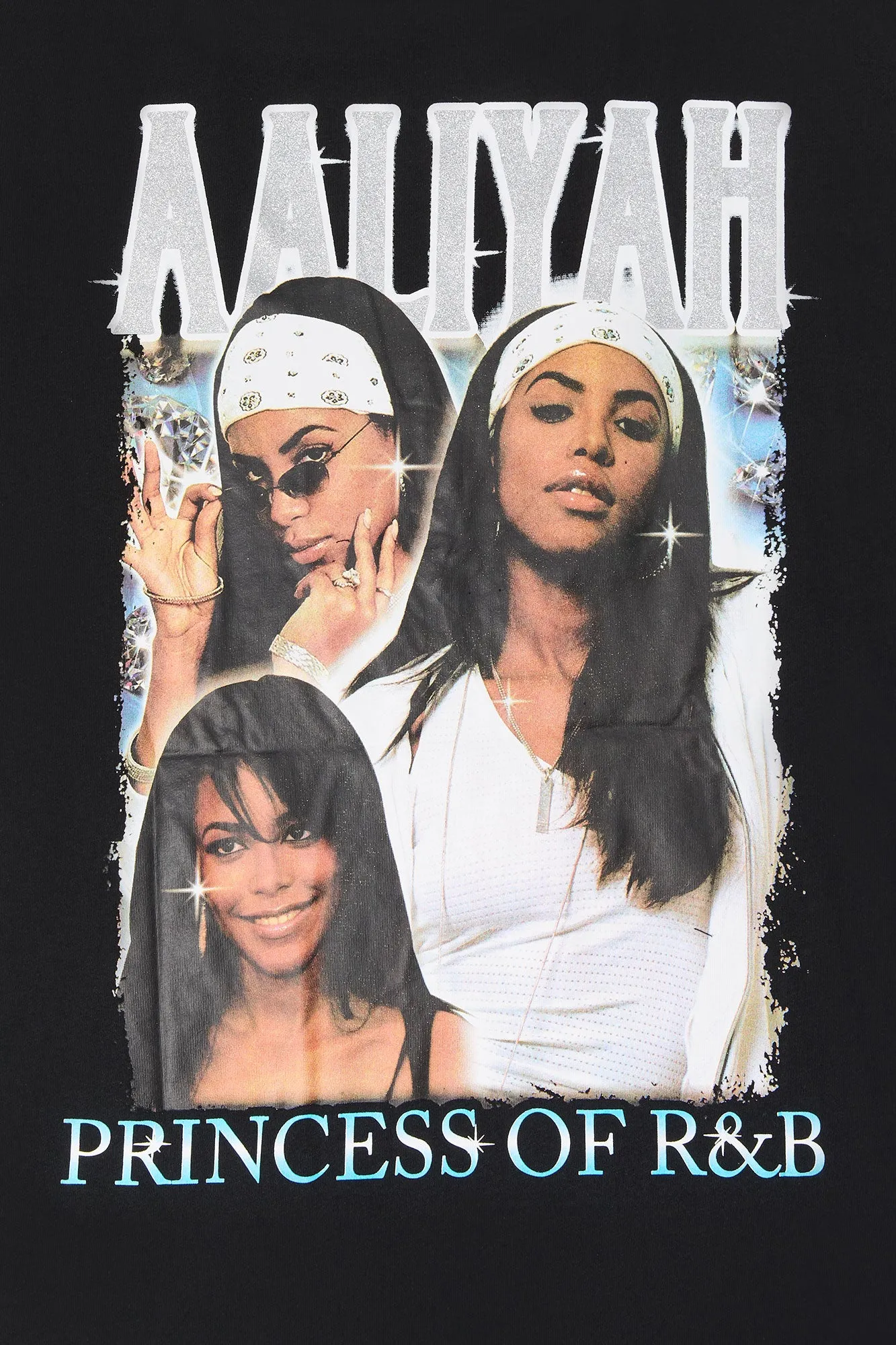 Aaliyah Graphic Boyfriend T-Shirt sold by Urban Planet product image thumbnail 2