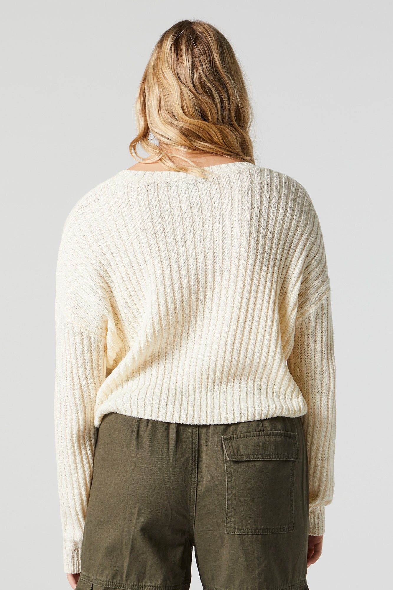 Ribbed Knit Sweater sold by Urban Planet product image thumbnail 5
